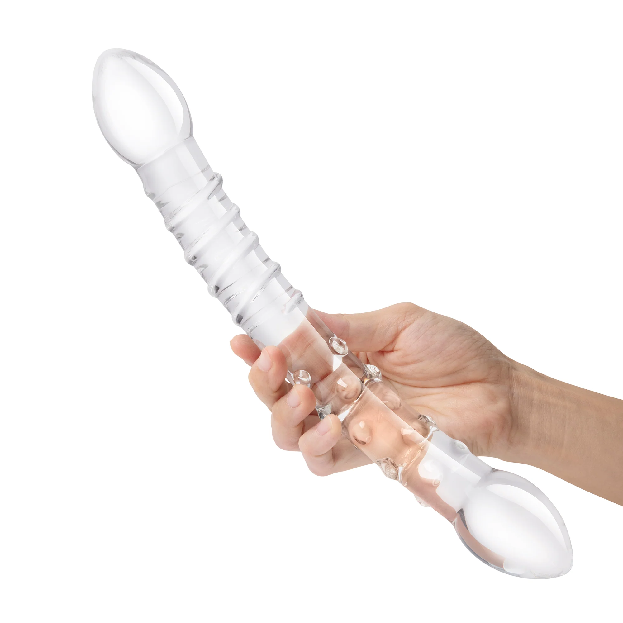 12" Girthy Double Trouble Curved Dildo - Image 3