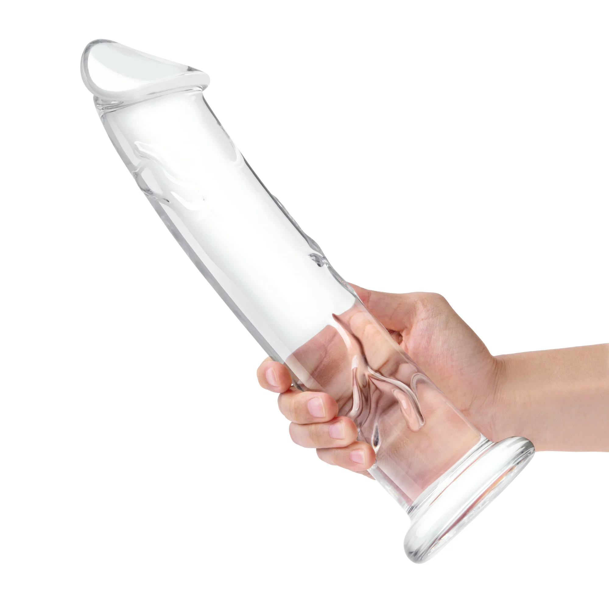 12" Veiny Dildo With Flat Base - Image 3