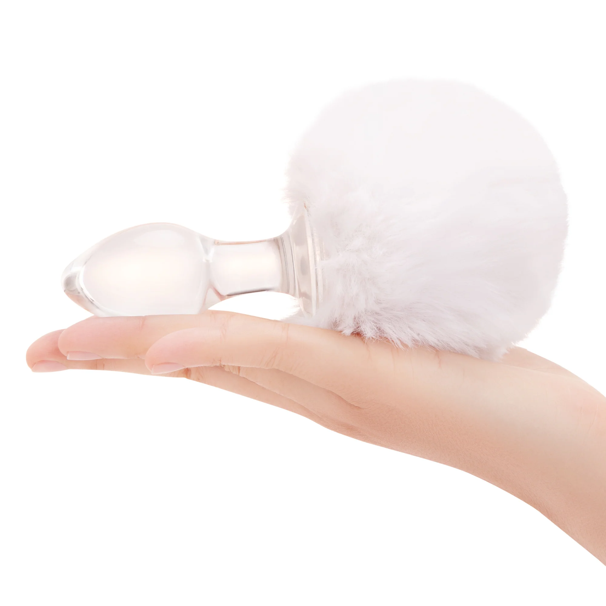 3.15" Frosted Fluff Tail Butt Plug - Image 5