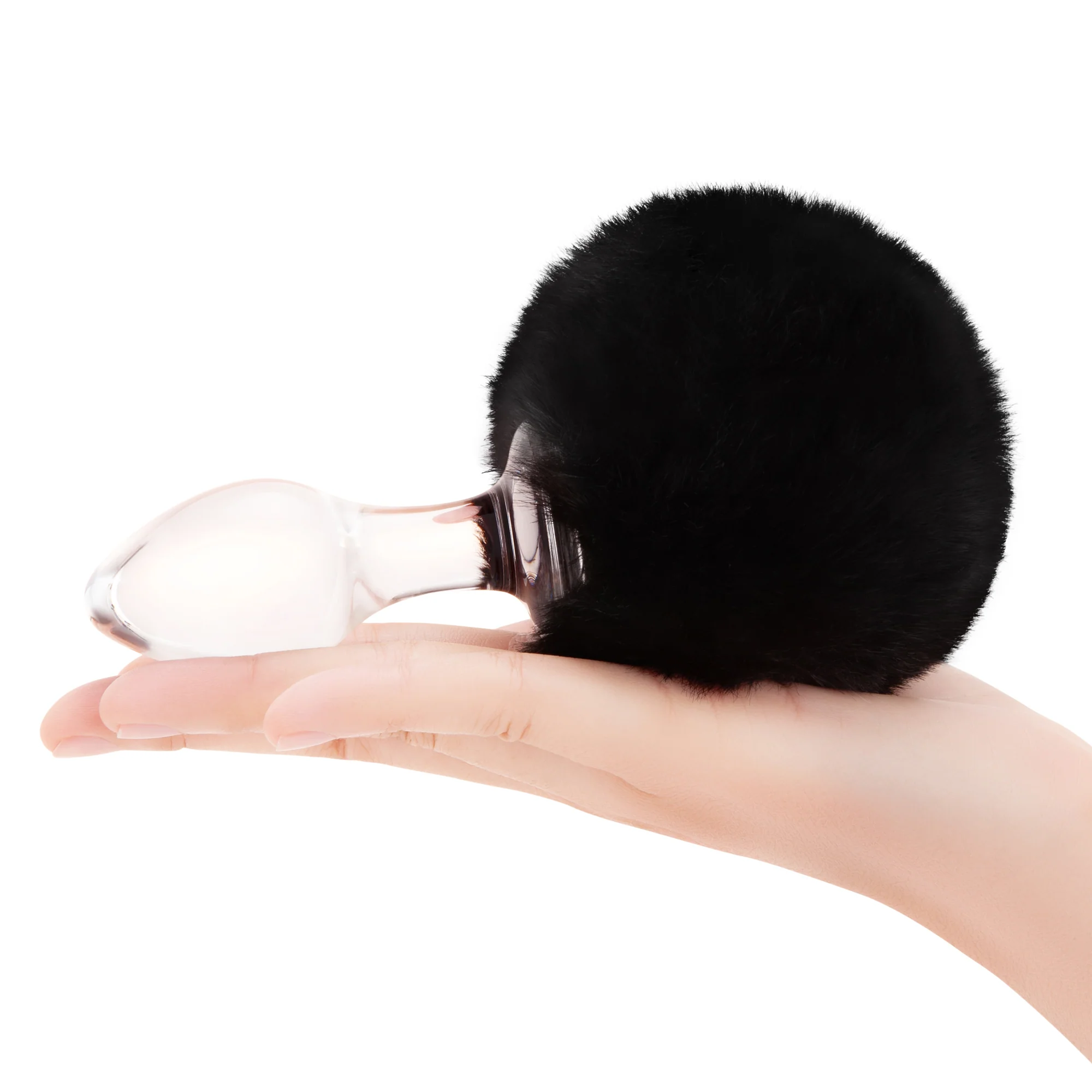 3.15" Noir Puff Tail Butt Plug - Image 5