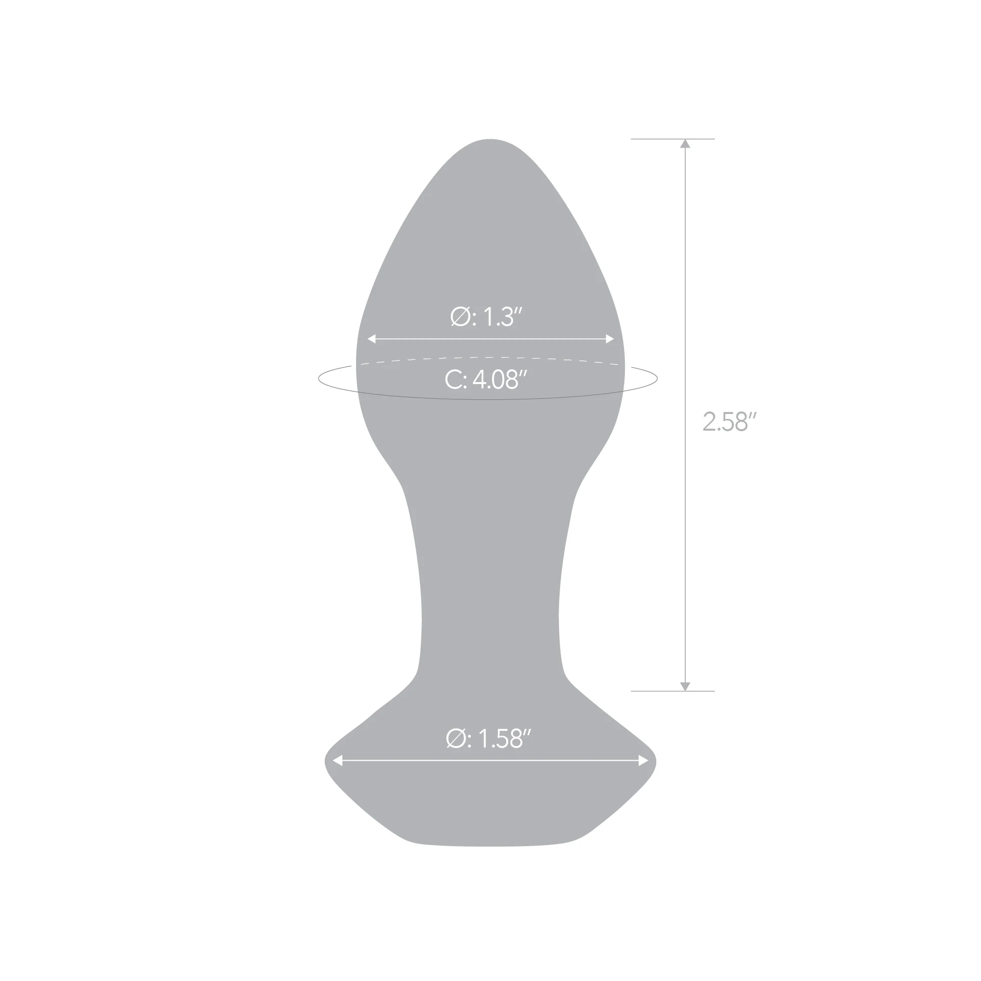 3.35" Pink Groove Butt Plug - Image 8