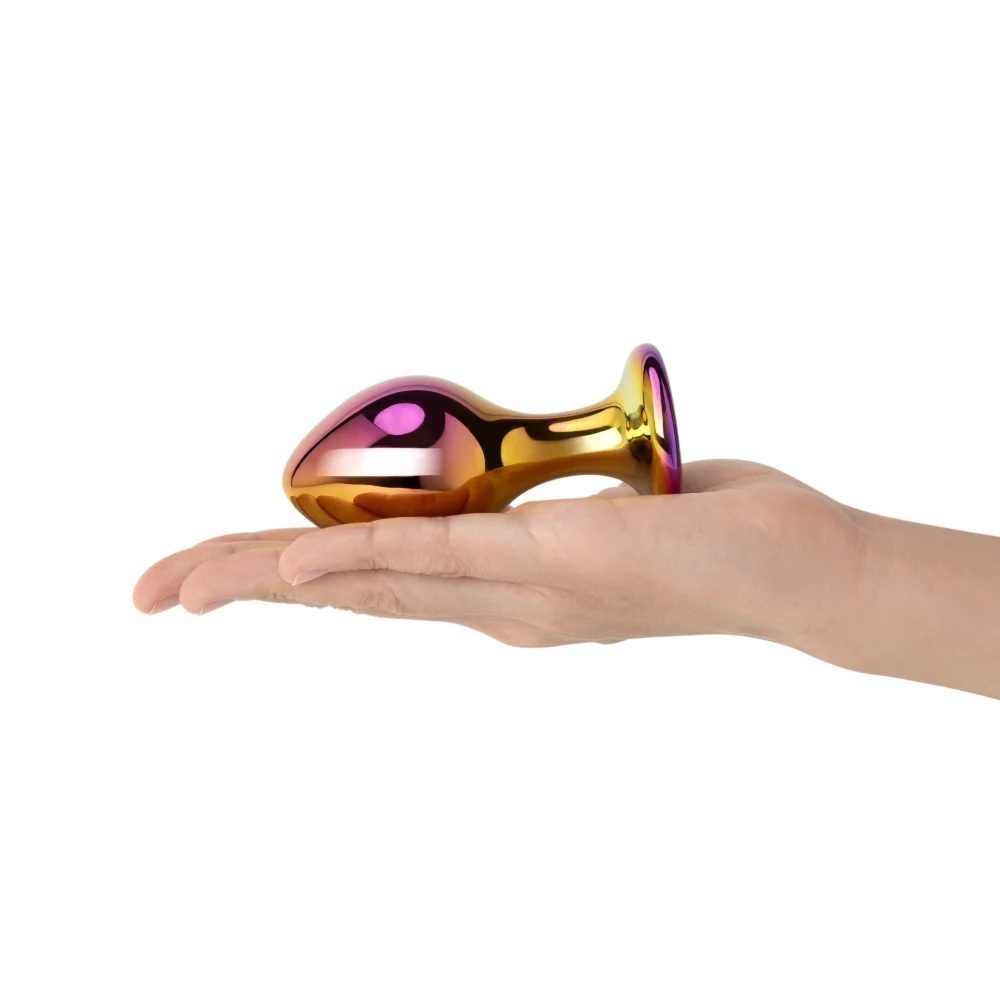 3.5" Iridescent Chrome Bubble Butt Plug - Image 3