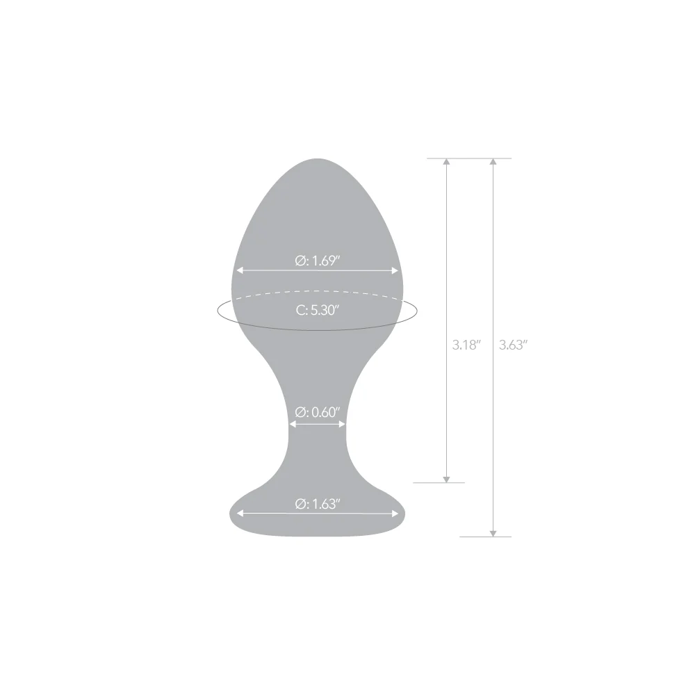 3.5" Iridescent Chrome Bubble Butt Plug - Image 5