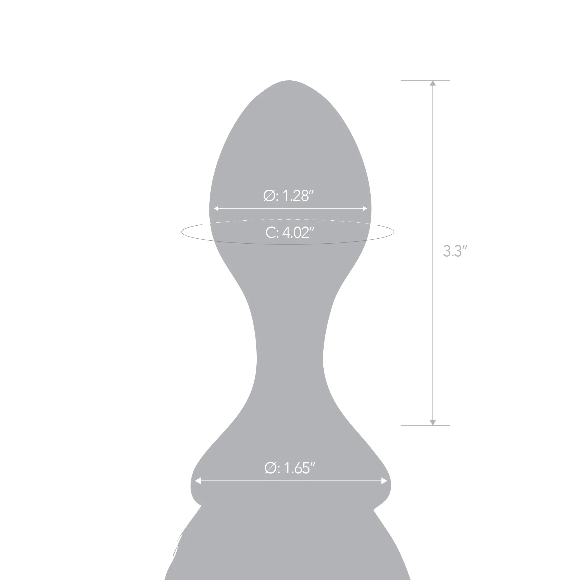 3.6" Black Mare Tail Butt Plug - Image 6