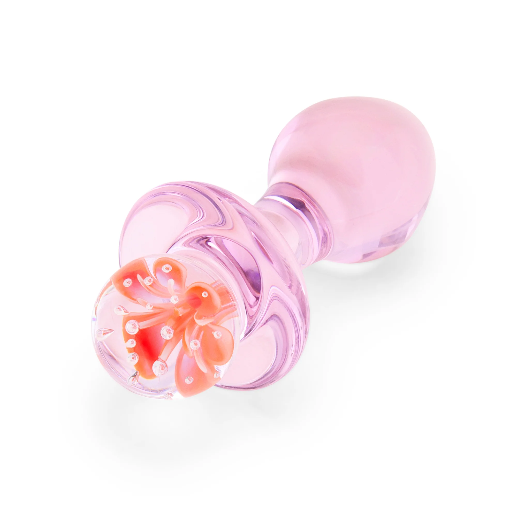 3.75" Pink Peony Butt Plug - Image 5