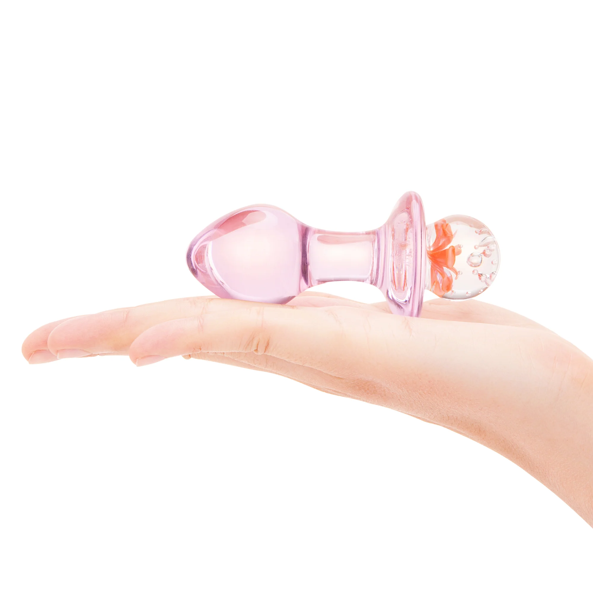 3.75" Pink Peony Butt Plug - Image 7