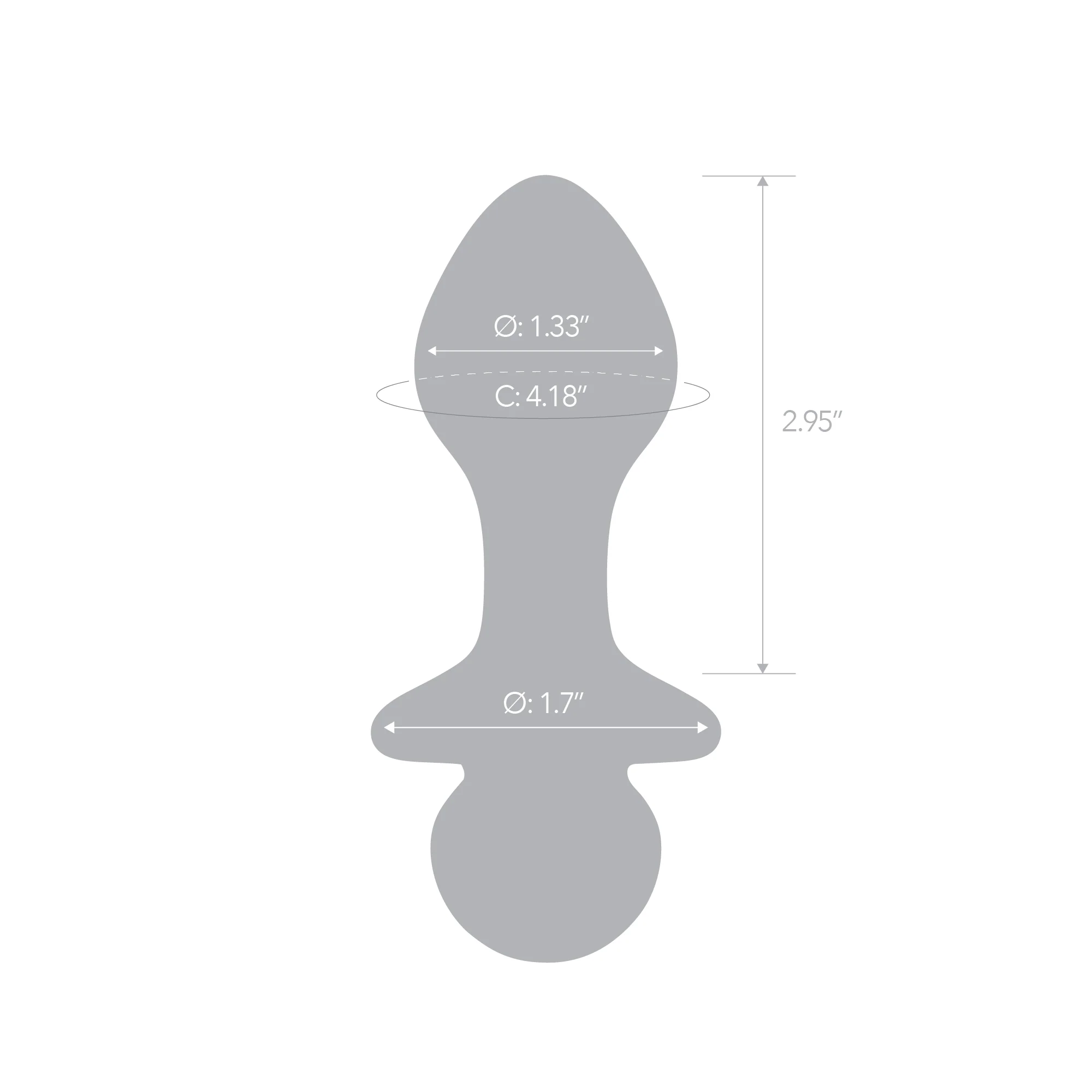 3.75" Pink Peony Butt Plug - Image 8