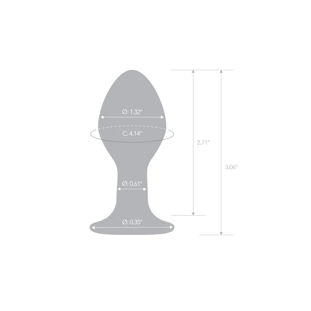 3" Iridescent Chrome Butt Plug - Image 5