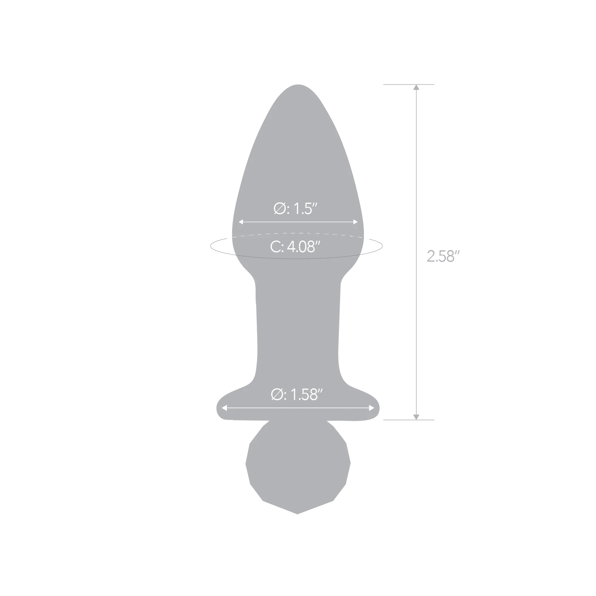 4.95" Crystal Twinkle Butt Plug - Image 8