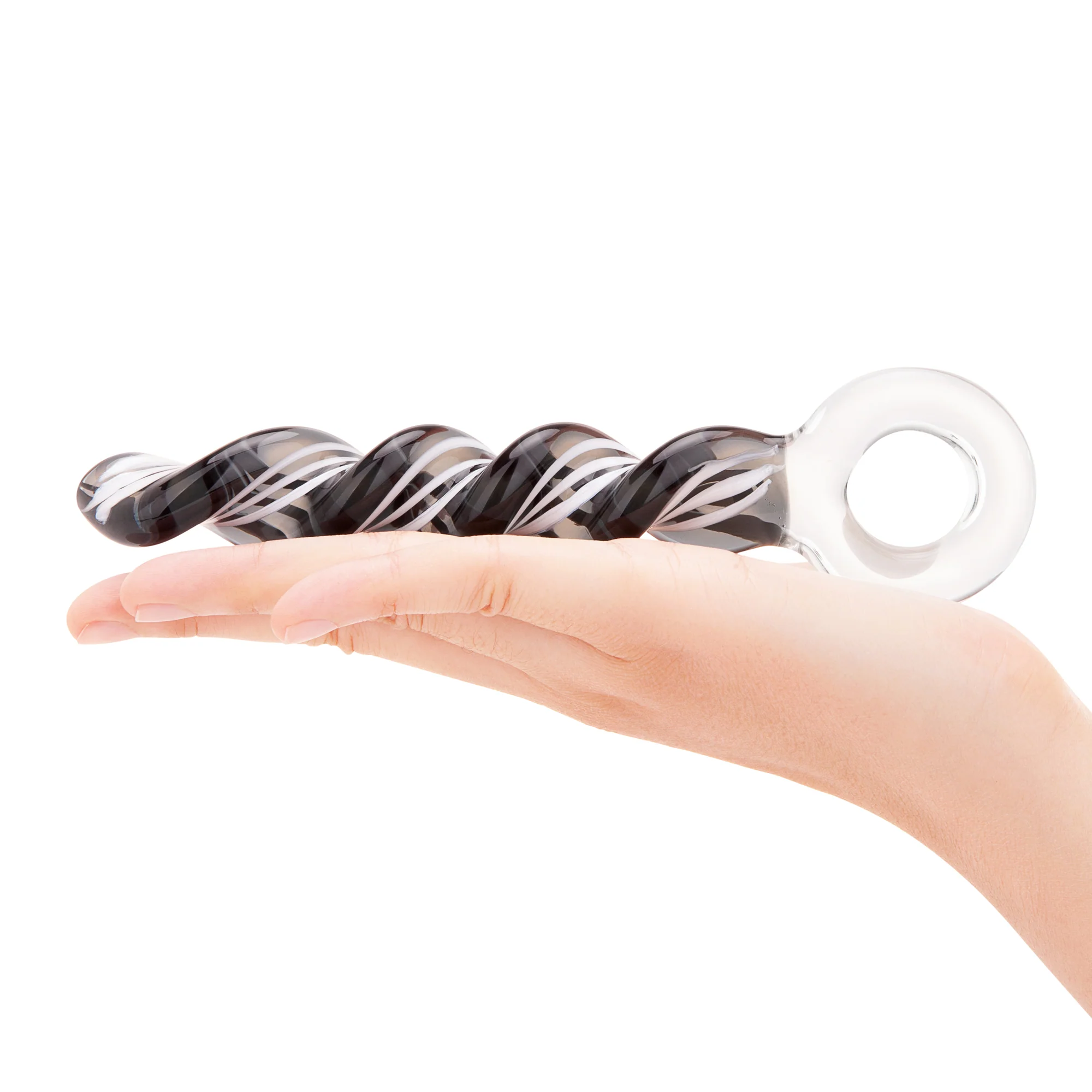 7.5" Zebra Spiral Dildo - Image 5