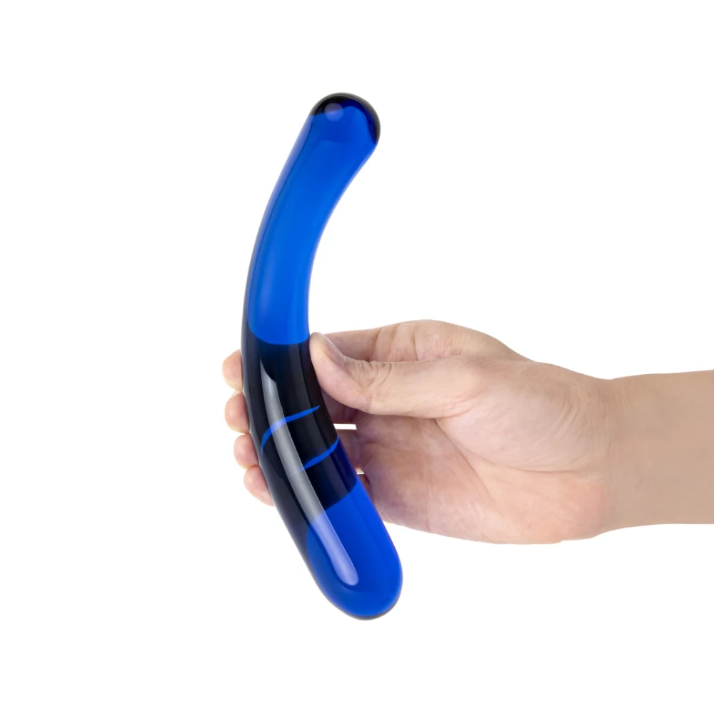 7" Blue Banana Dildo - Image 4