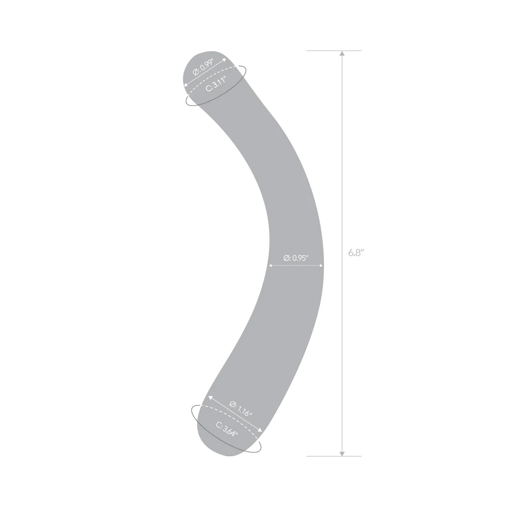 7" Blue Banana Dildo - Image 5