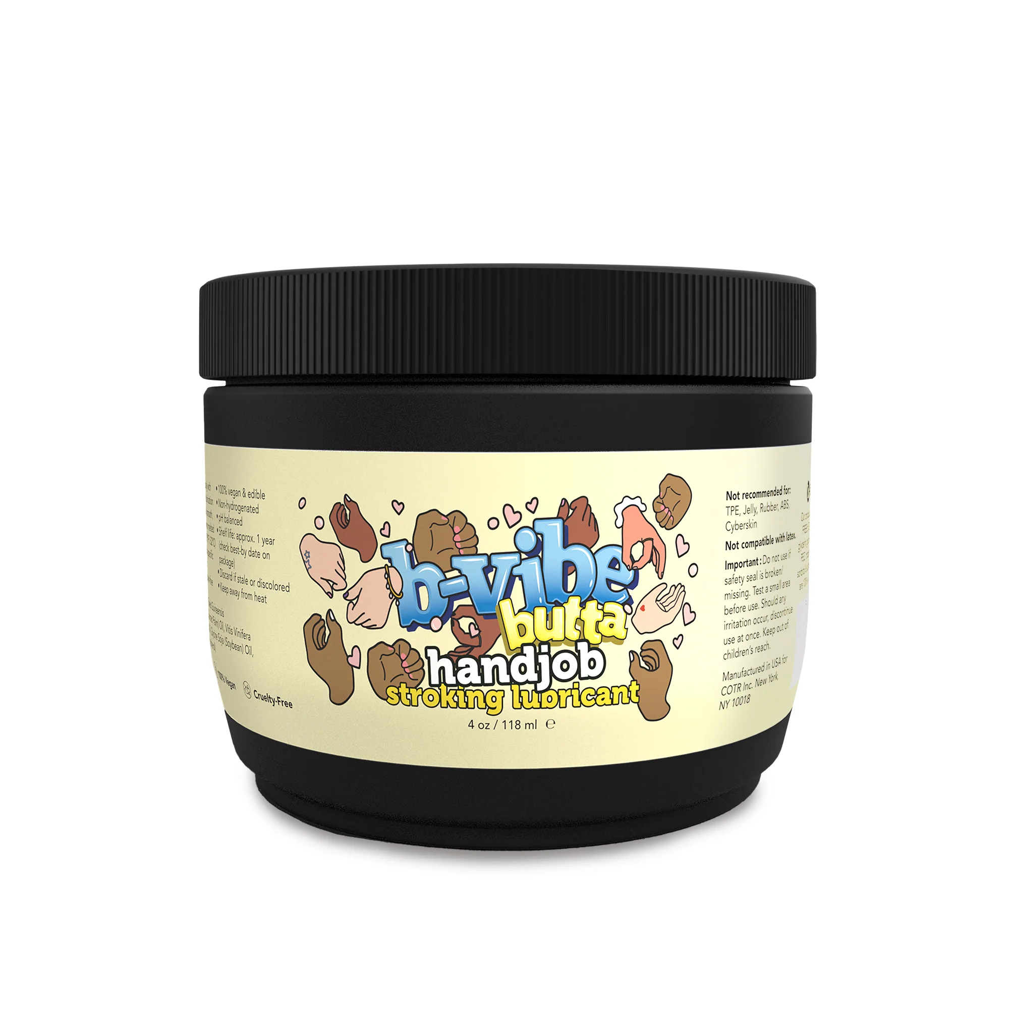 b-Vibe Butta Handjob Stroking Oil-Based Lubricant 4 Oz / 118 mL