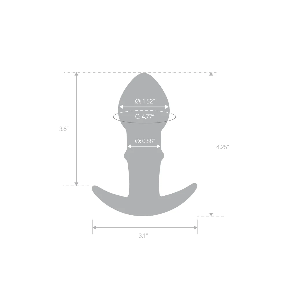 3.6" Black Butt Plug - Image 5