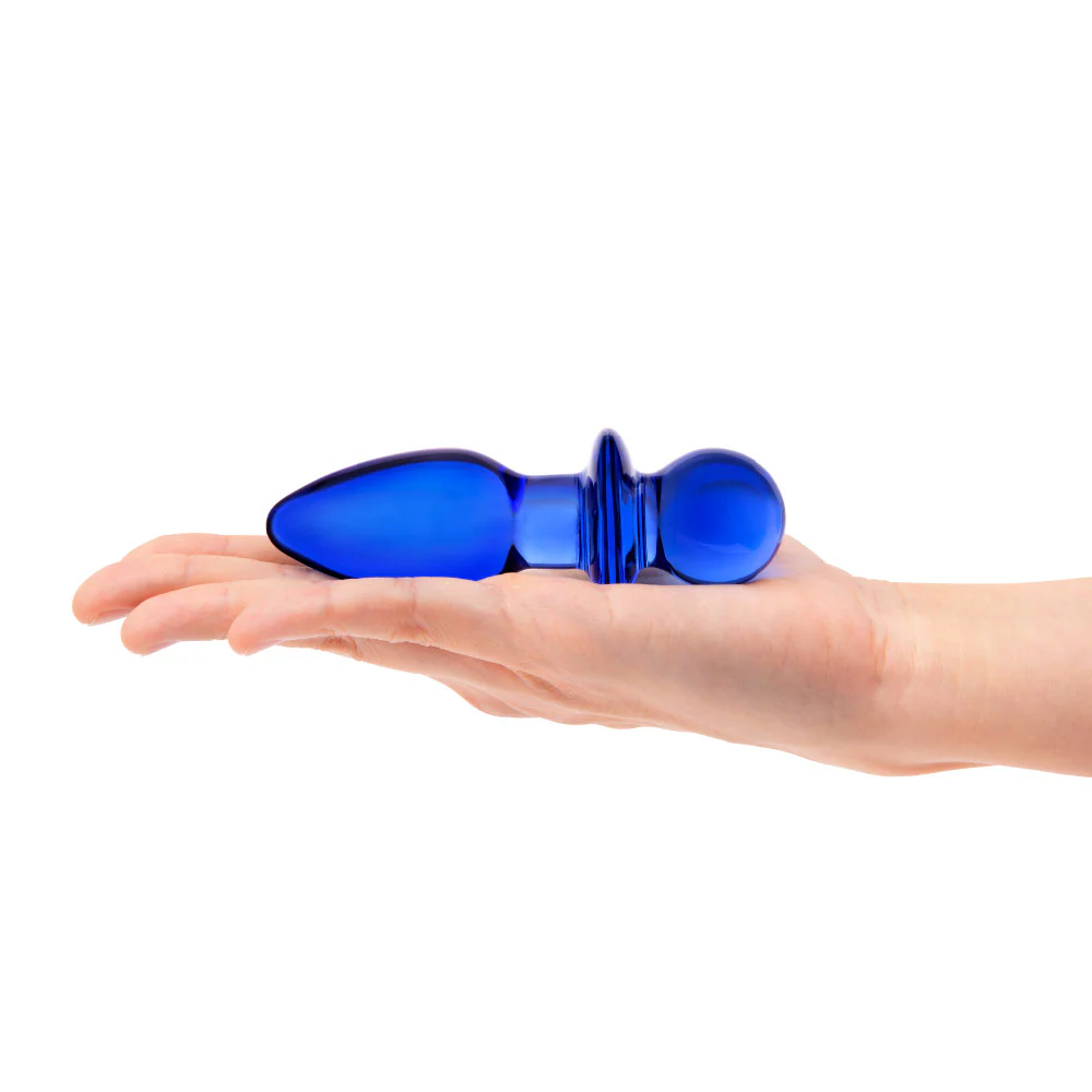 4.5" Blue Butt Plug - Image 3