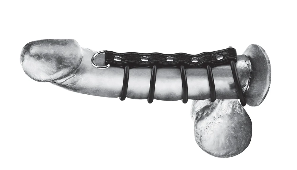 5 Ring Rubber Gates of Hell with Leash Lead - Image 3