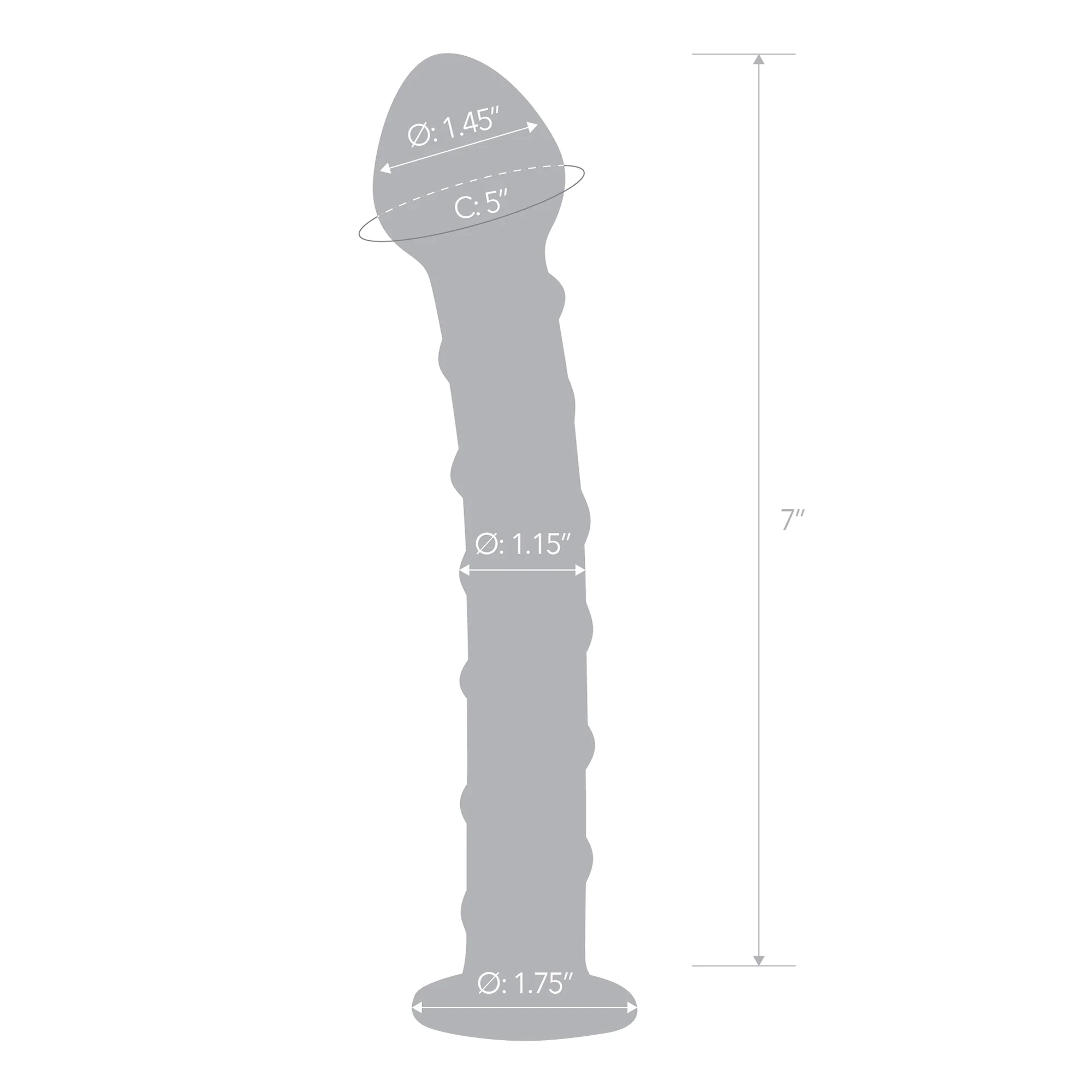7" Blue Spiral Dildo - Image 6