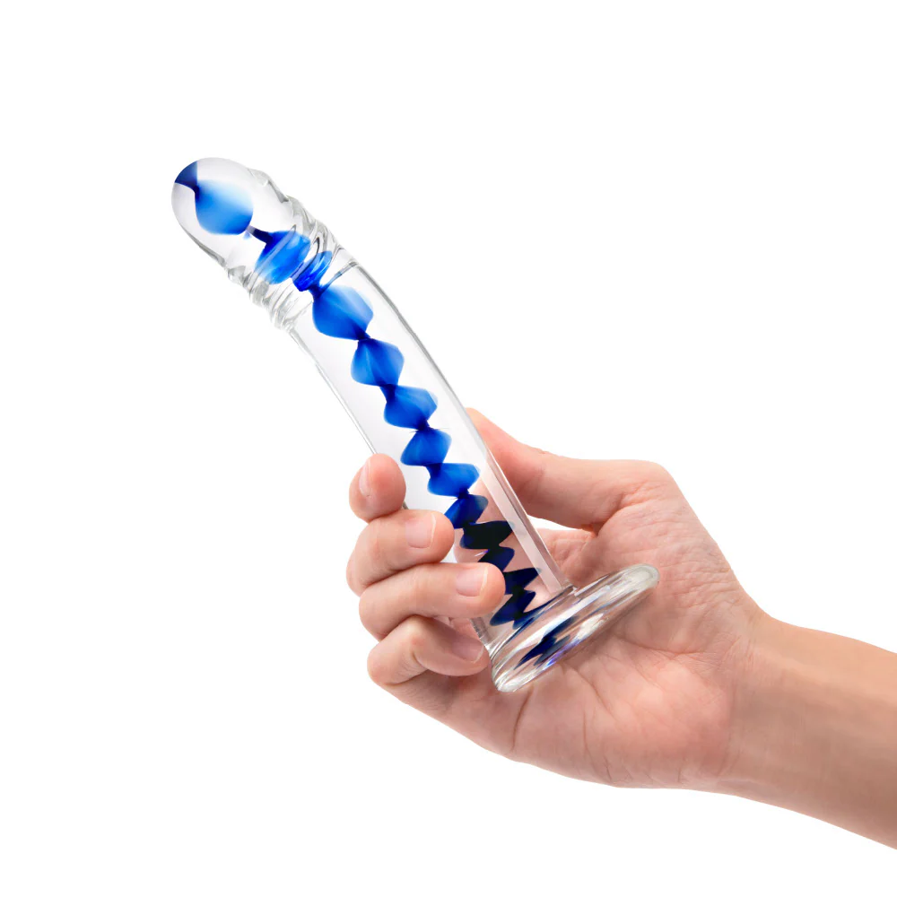 6.25” Blue Wave Curved Dildo - Image 3
