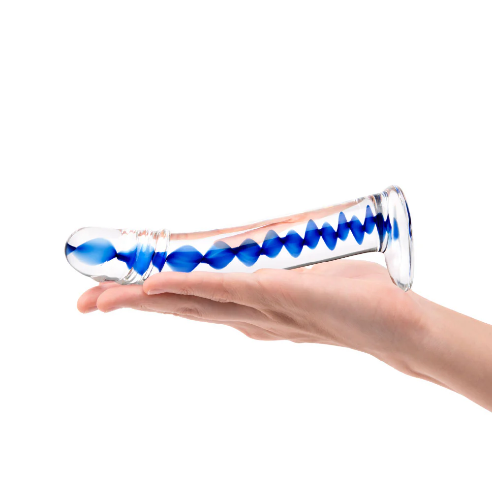 6.25” Blue Wave Curved Dildo - Image 4