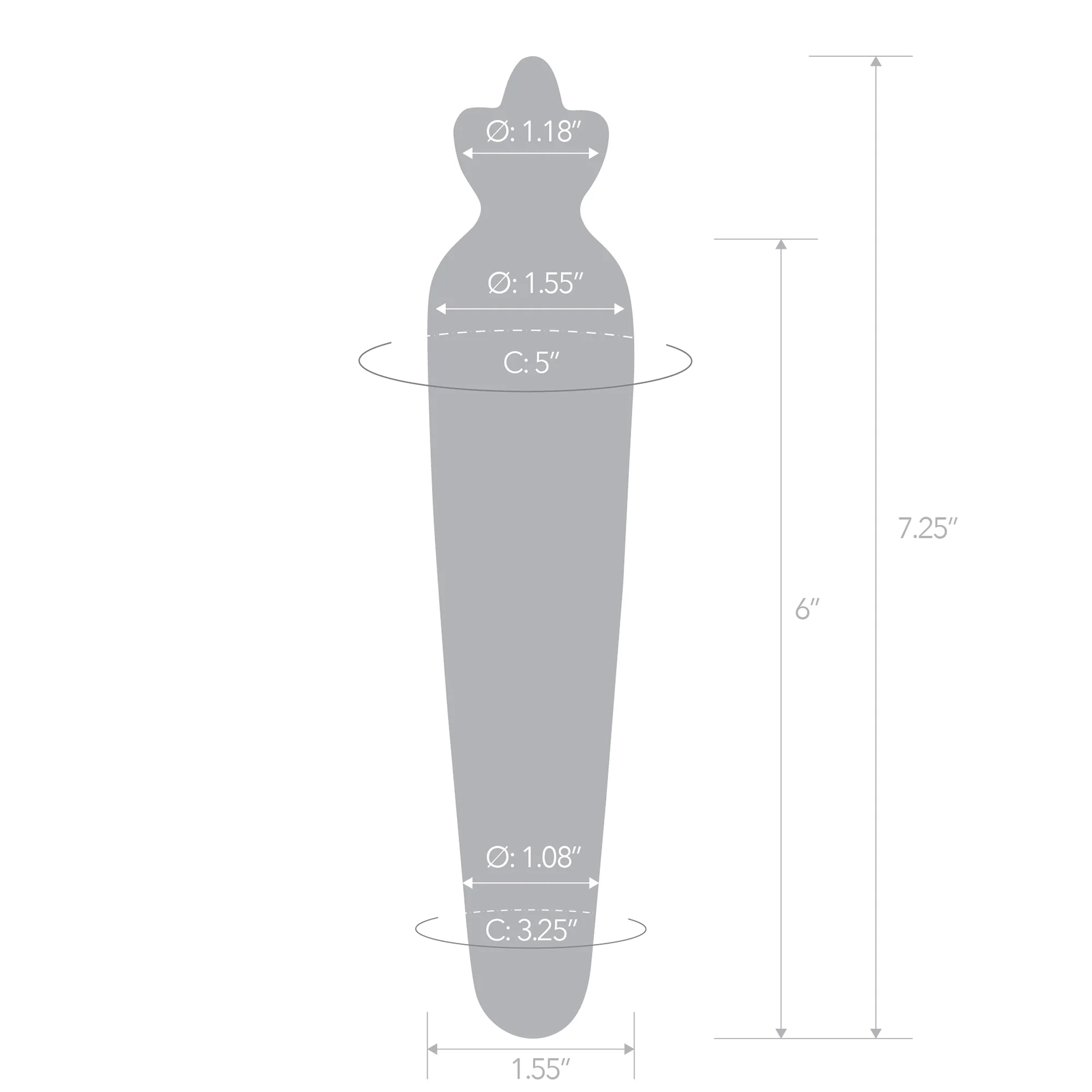 Bunny's Secret 7.25" Glass Dildo - Image 7