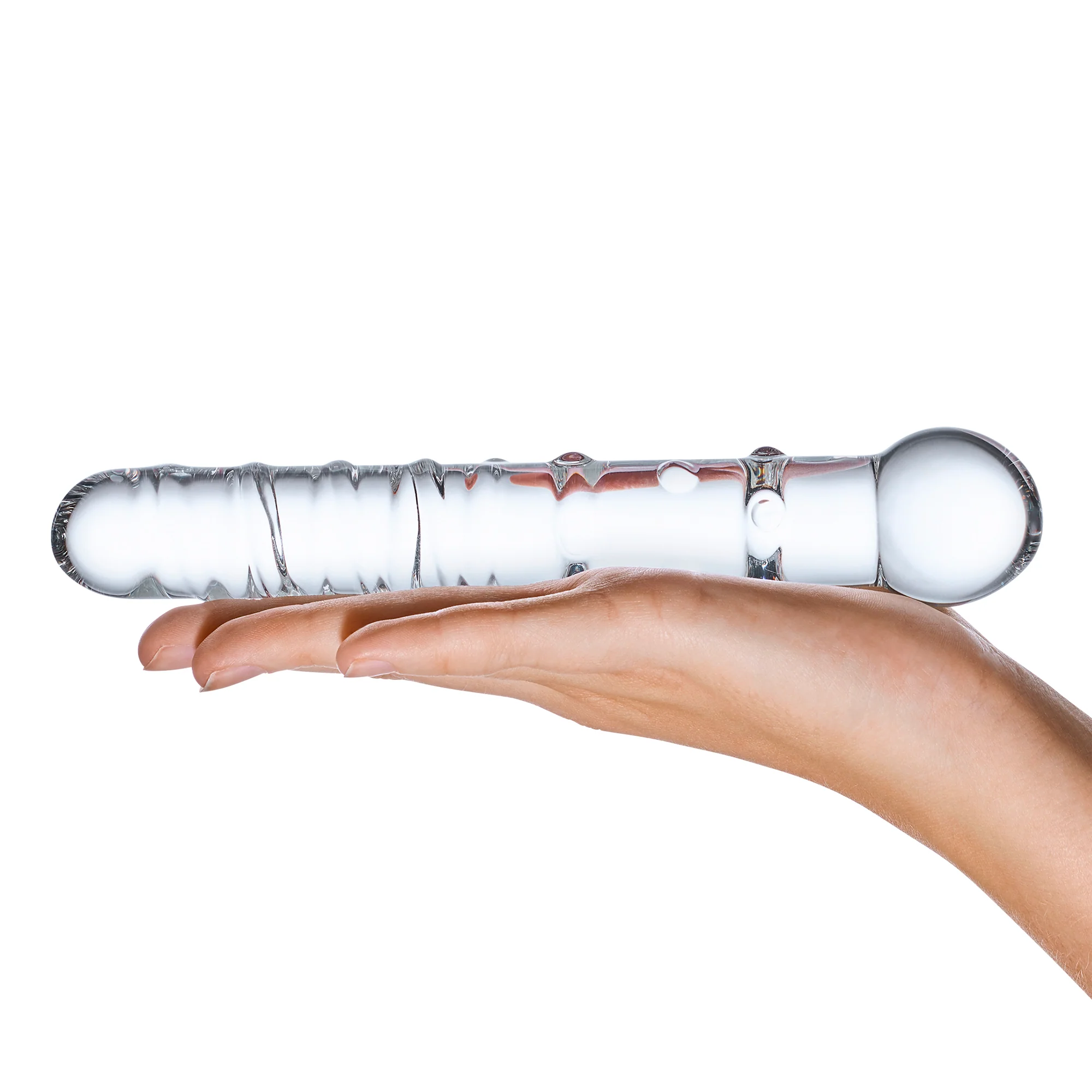 Callisto Nubbed Clear Dildo - Image 4