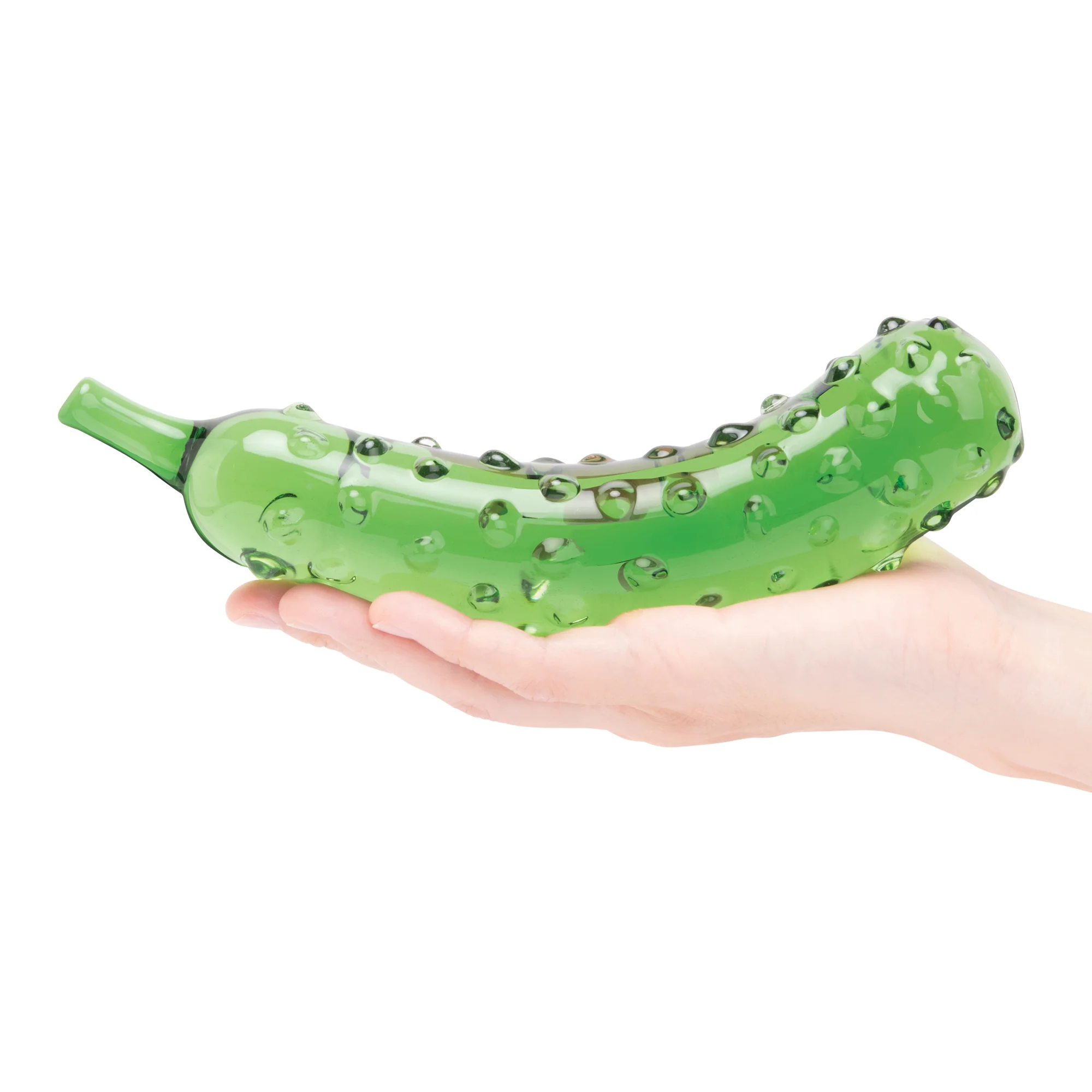 Caressing Cucumber 8.25" Glass Dildo - Image 5