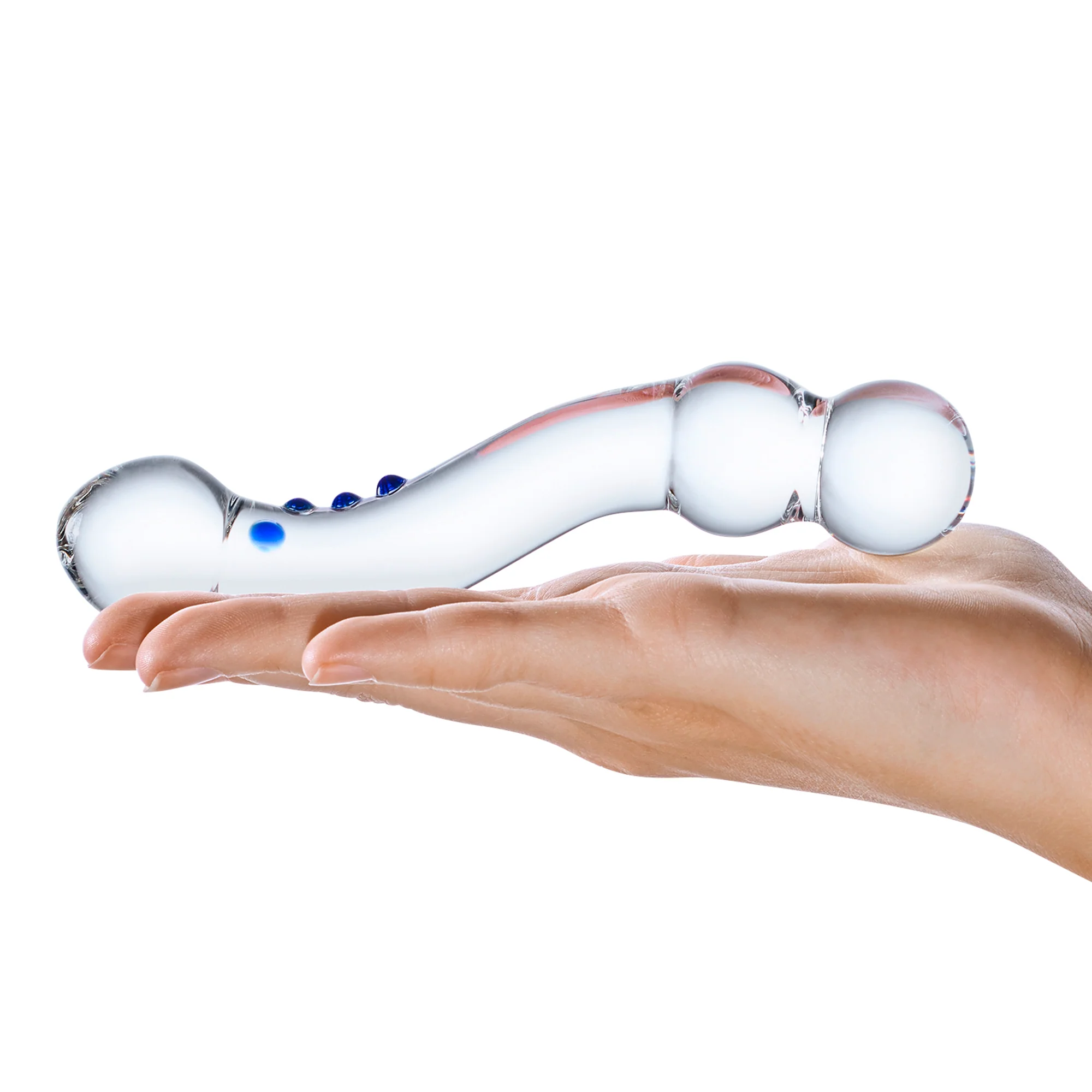 6" Curved G-spot Nubbed Dildo - Image 4