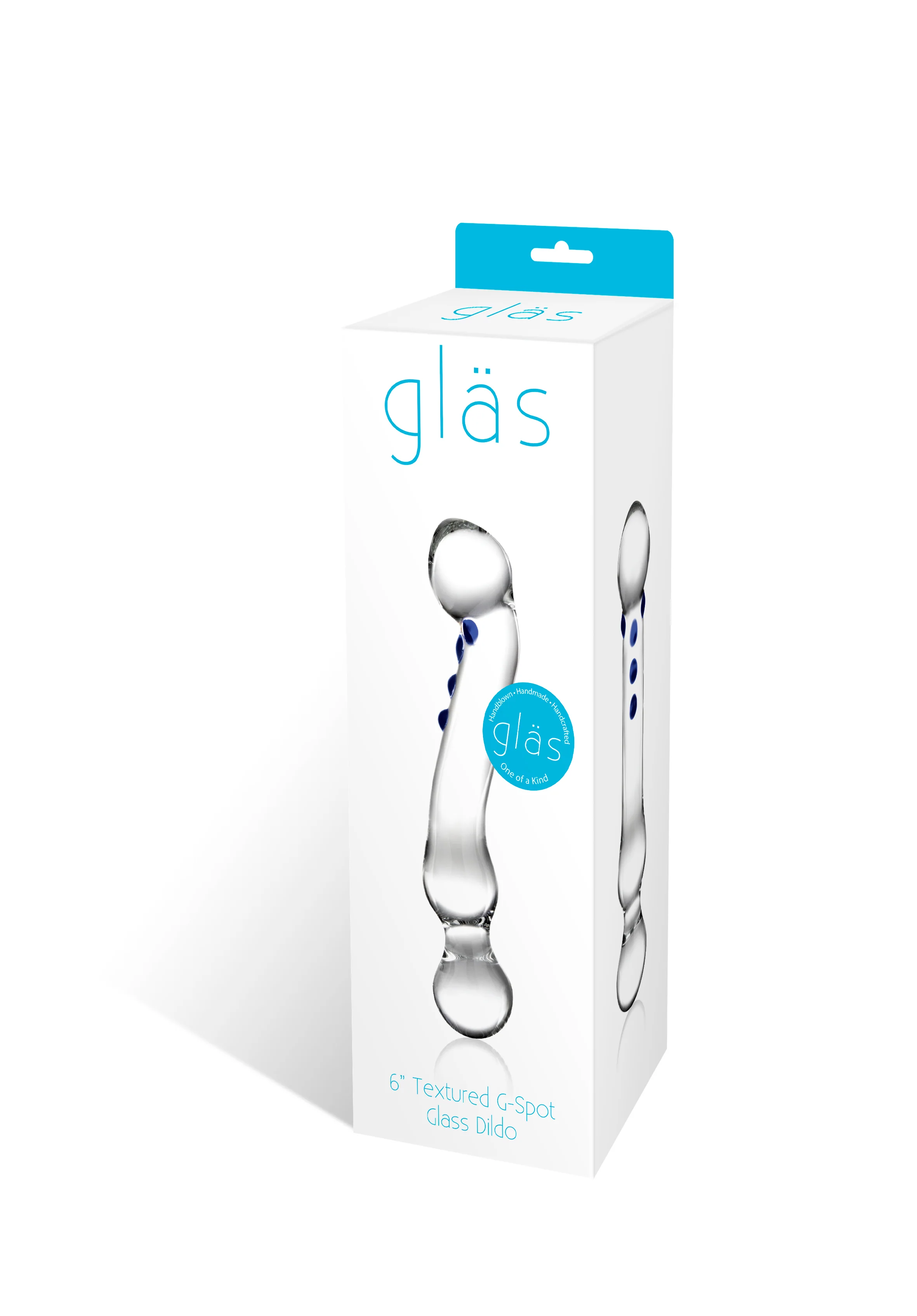 6" Curved G-spot Nubbed Dildo - Image 8