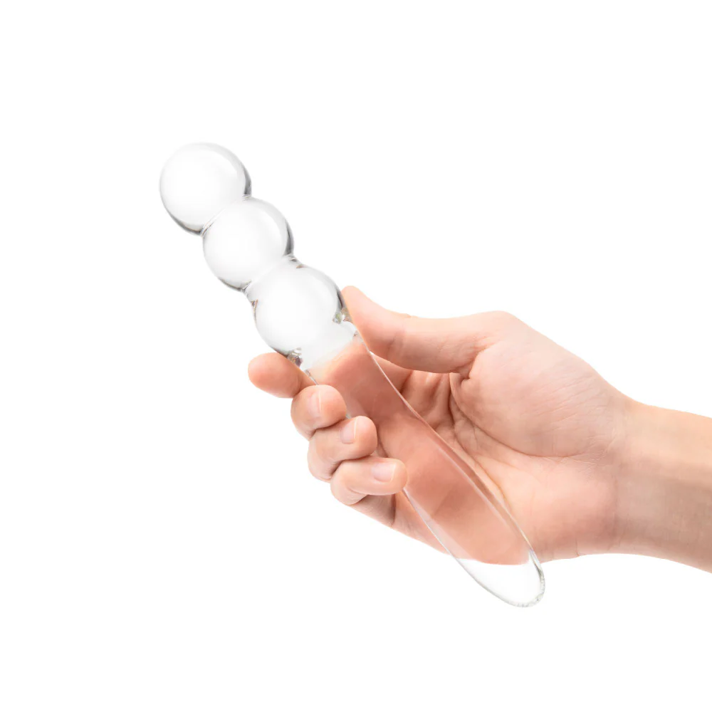 8” Double Ended Dildo With Beads - Image 3