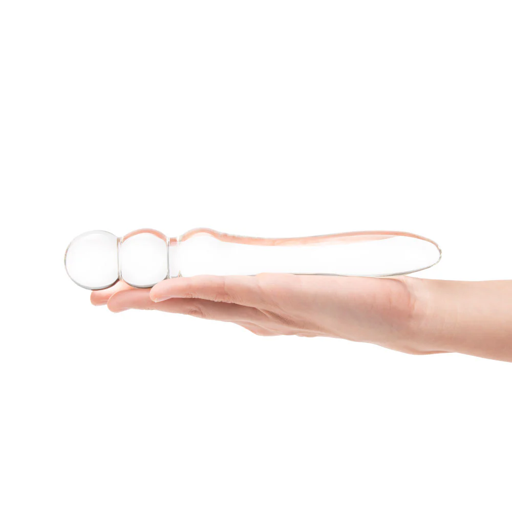 8” Double Ended Dildo With Beads - Image 4