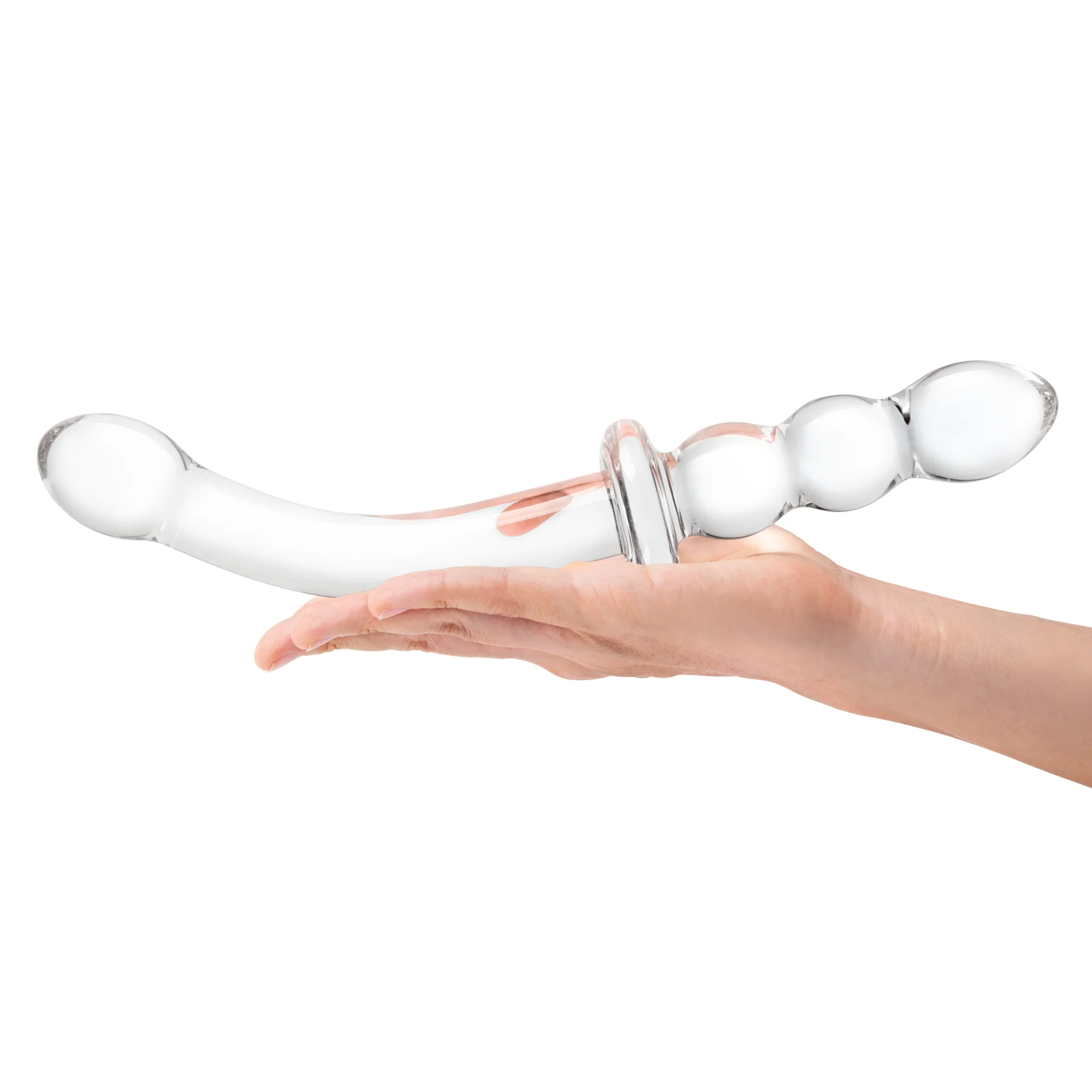 12" Double Ended Dildo With Anal Beads - Image 4