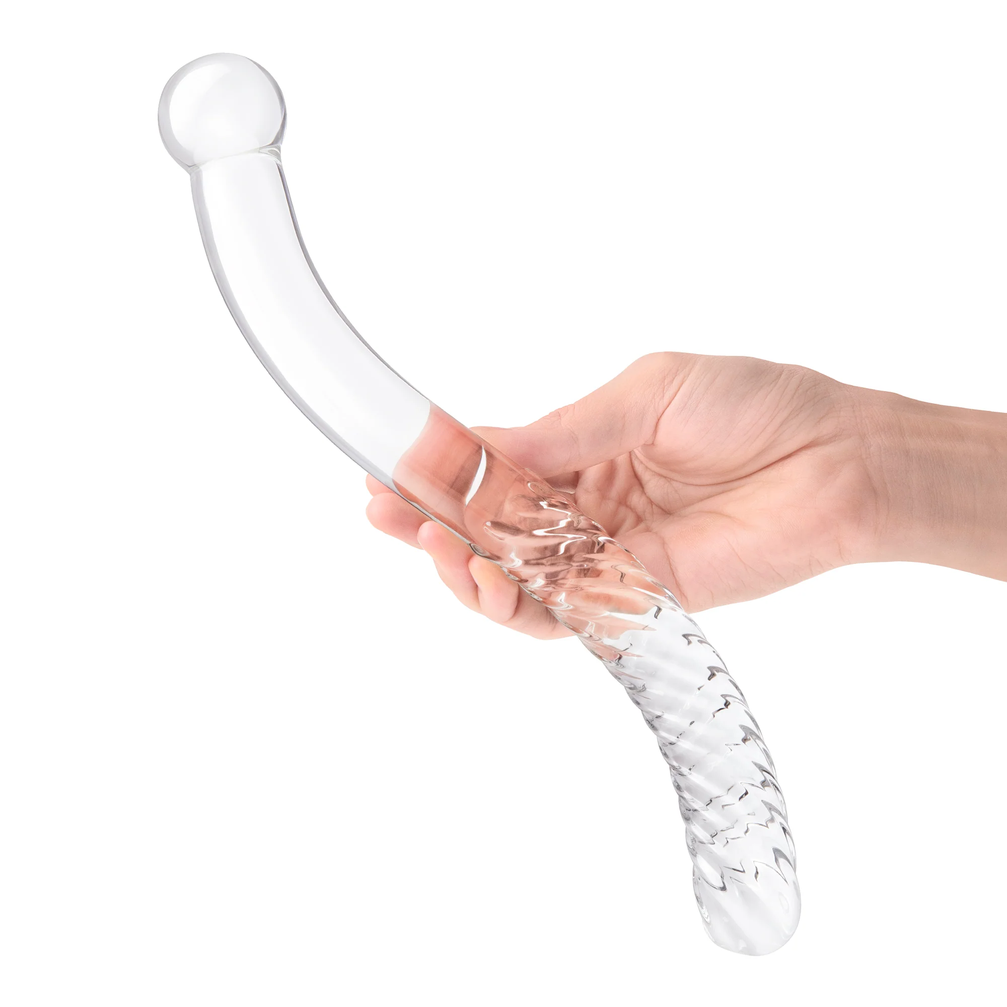 11" Pelvic Wand Curved Double Ended Dildo - Image 3