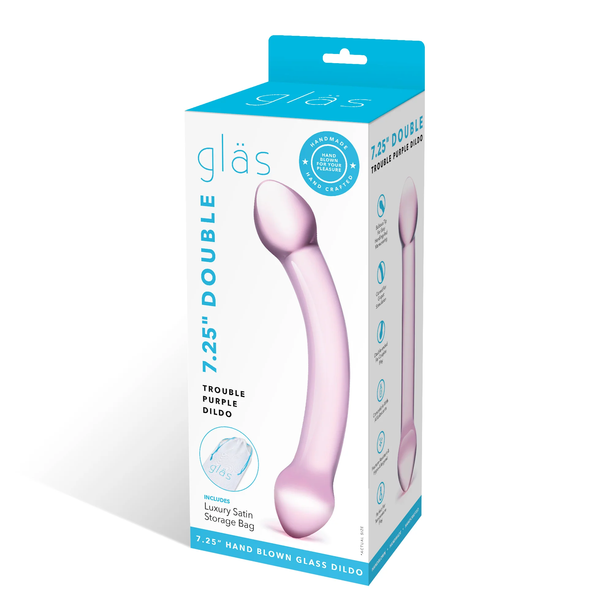 Double Trouble Purple Dildo - Image 7