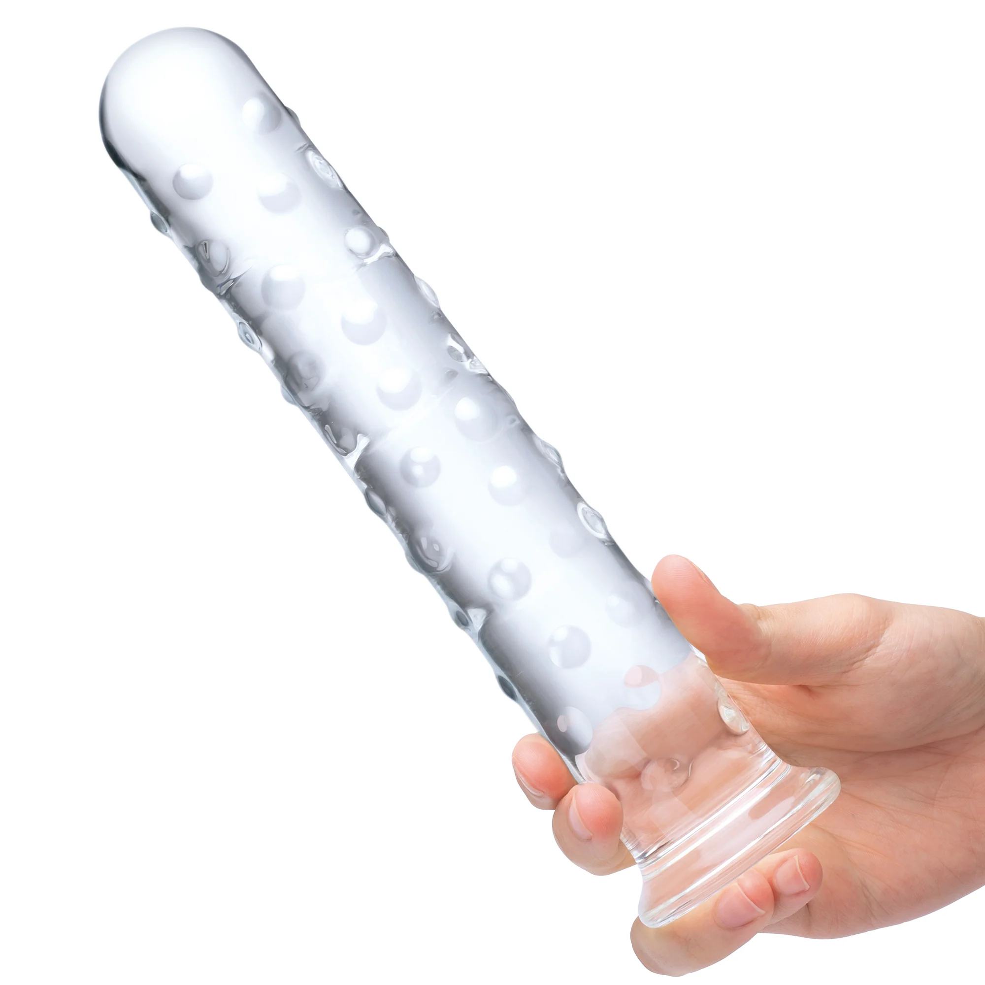 10" Extra Large Nubbed Dildo - Image 3