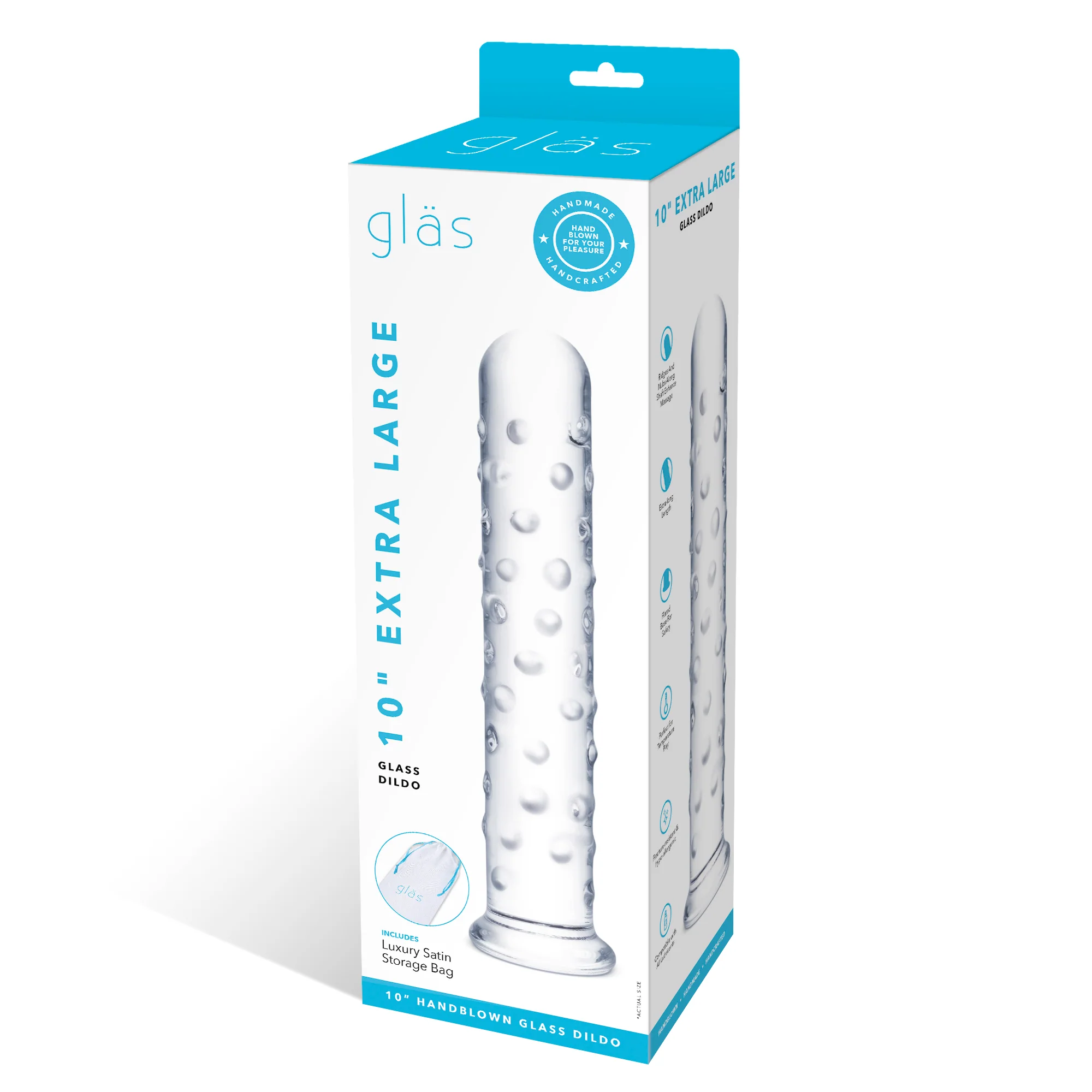 10" Extra Large Nubbed Dildo - Image 7
