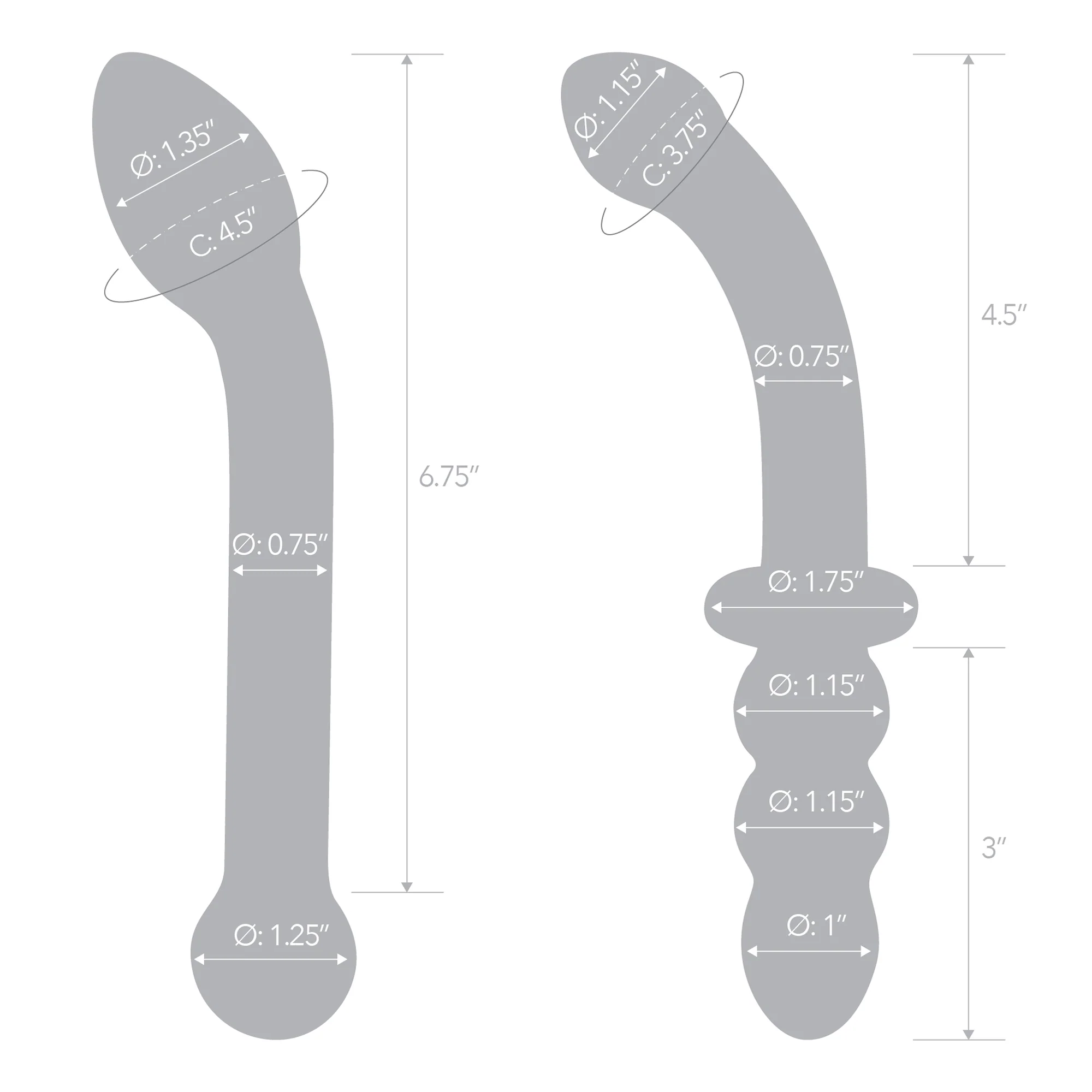 G-Spot Pleasure Glass Dildo Set - Image 6