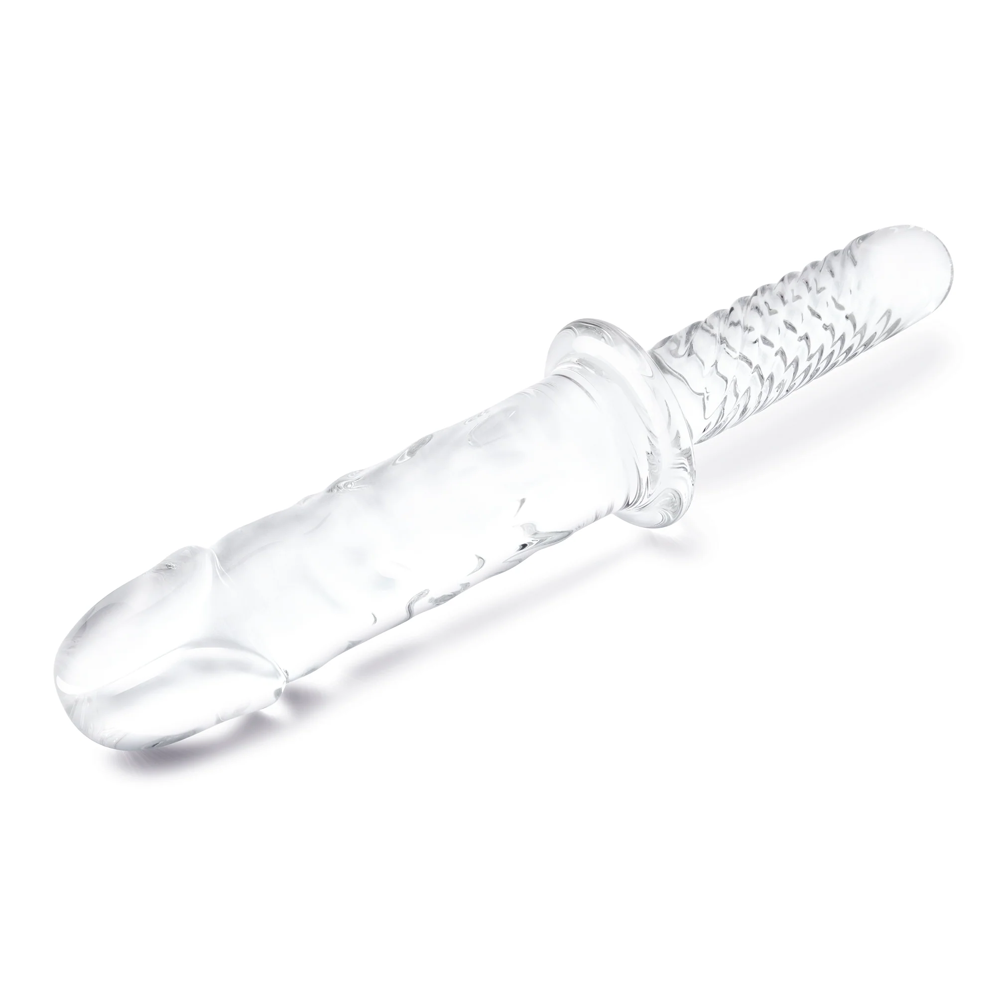 11" Girthy Cock Double Ended Dildo With Handle - Image 3