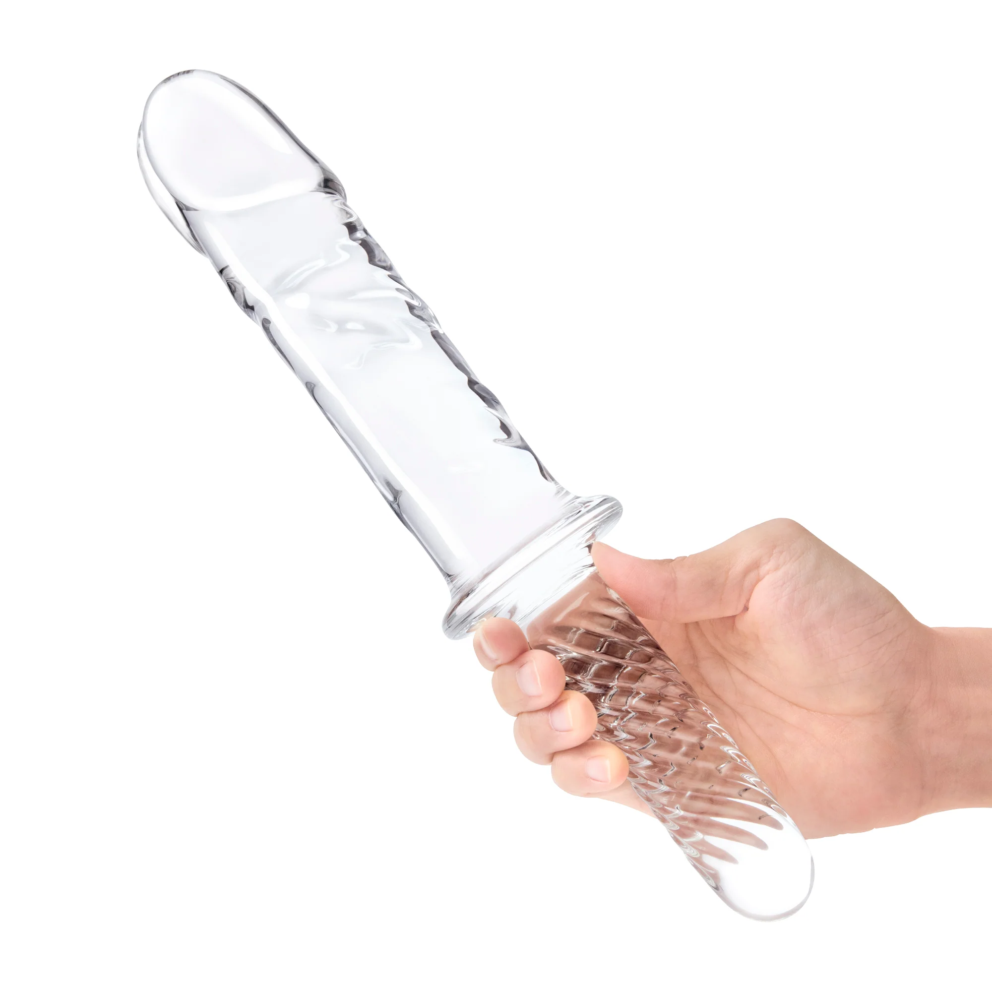 11" Girthy Cock Double Ended Dildo With Handle - Image 4