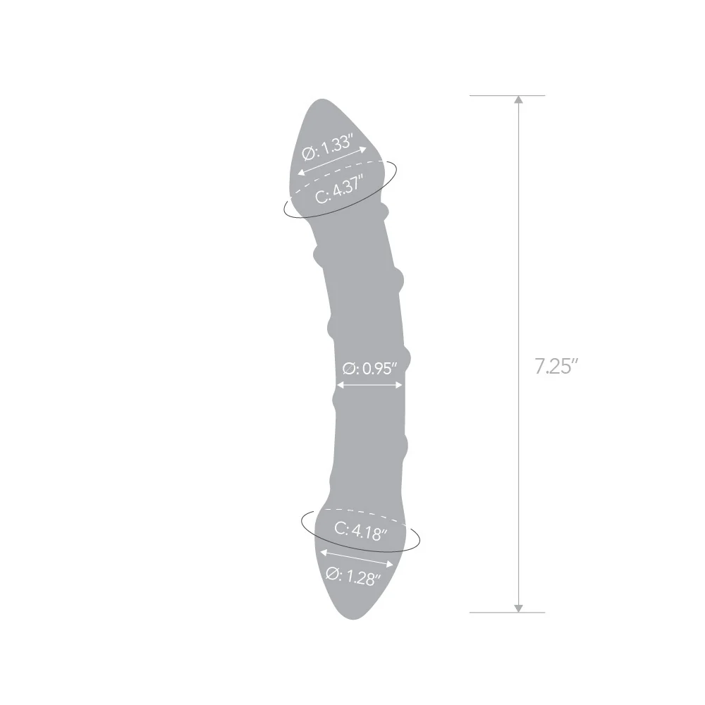 7.25" Girthy Double Ended Swirly Dildo - Image 5