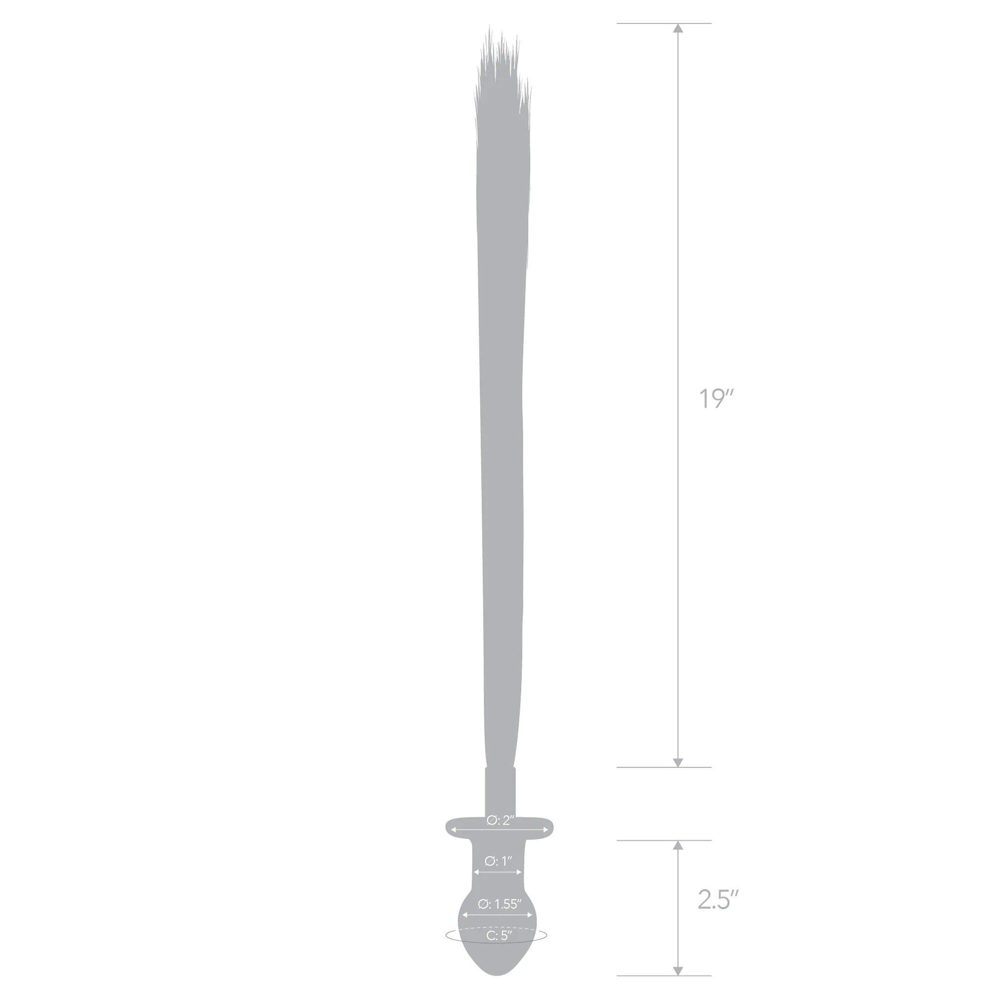 3" Horse Tail Butt Plug - Image 6