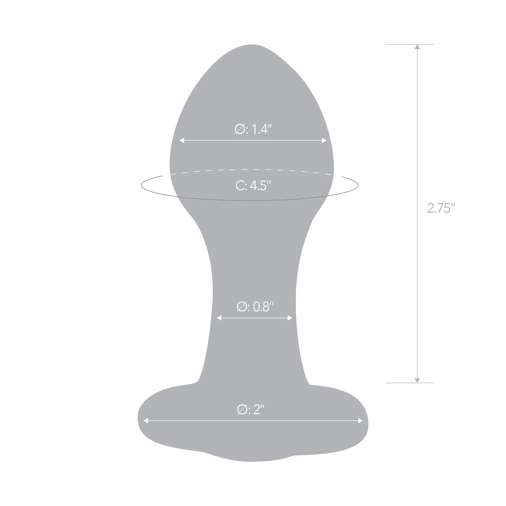 3.5" Bling Bling Jeweled Butt Plug - Image 6