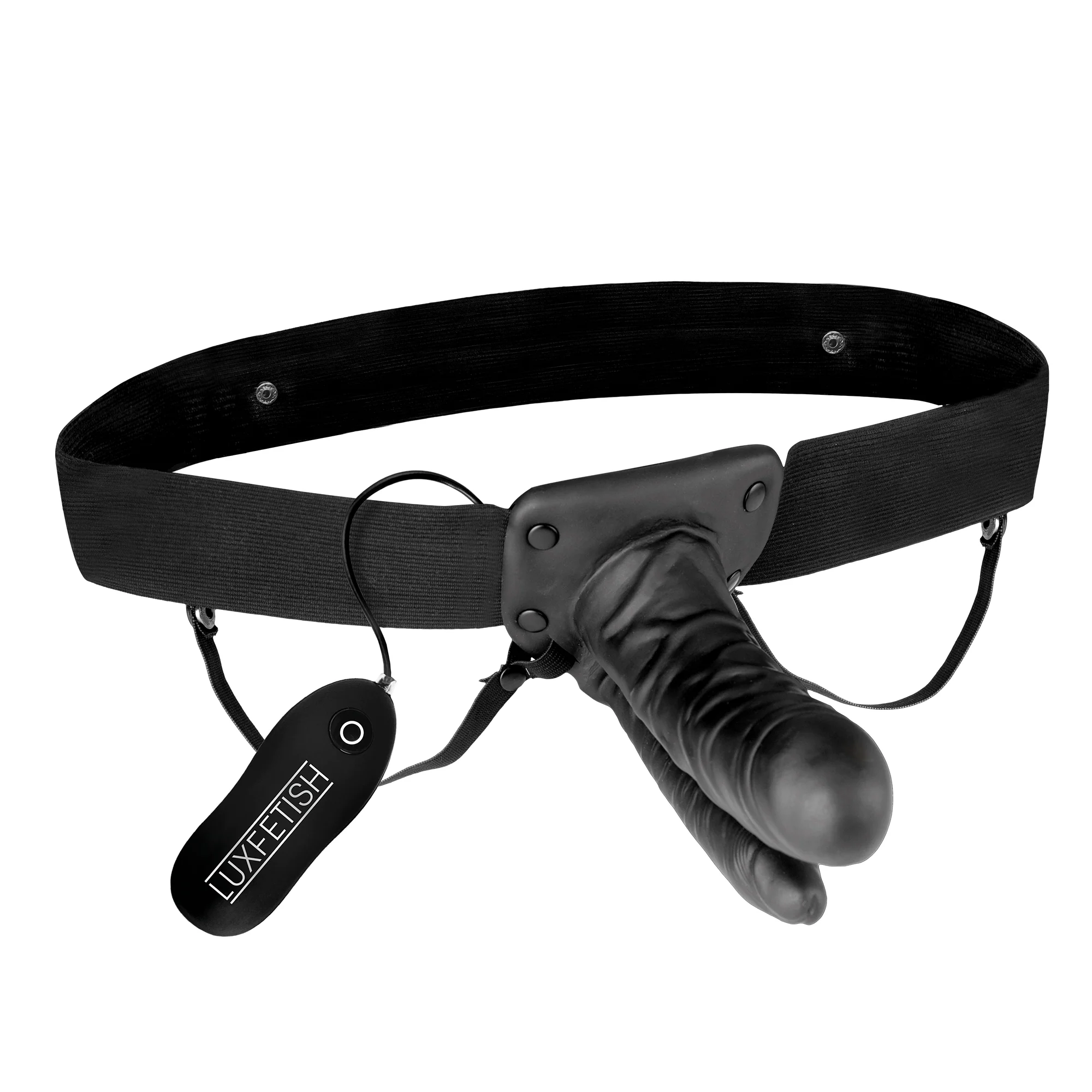 Hollow Double Penetration Vibrating Strap-On Dildo - Image 4