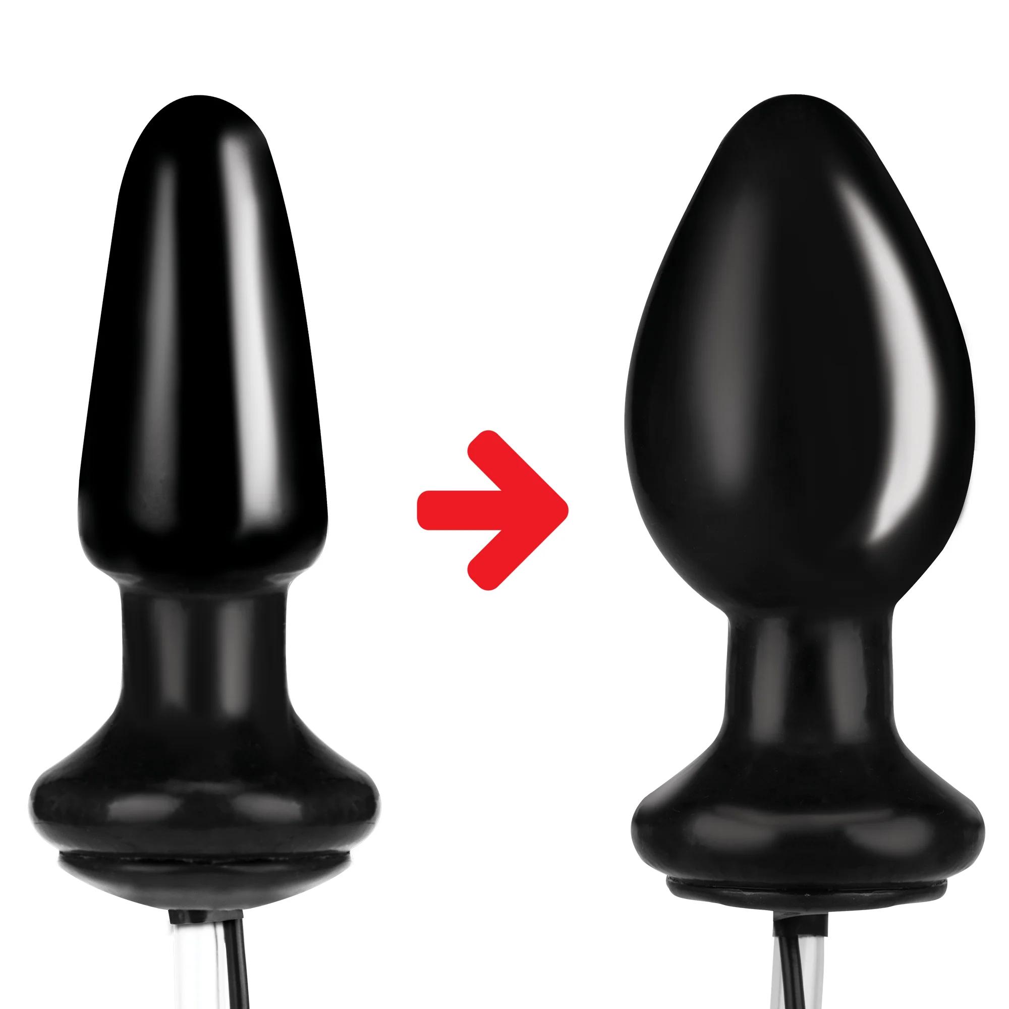 4" Inflatable Vibrating Butt Plug - Image 5