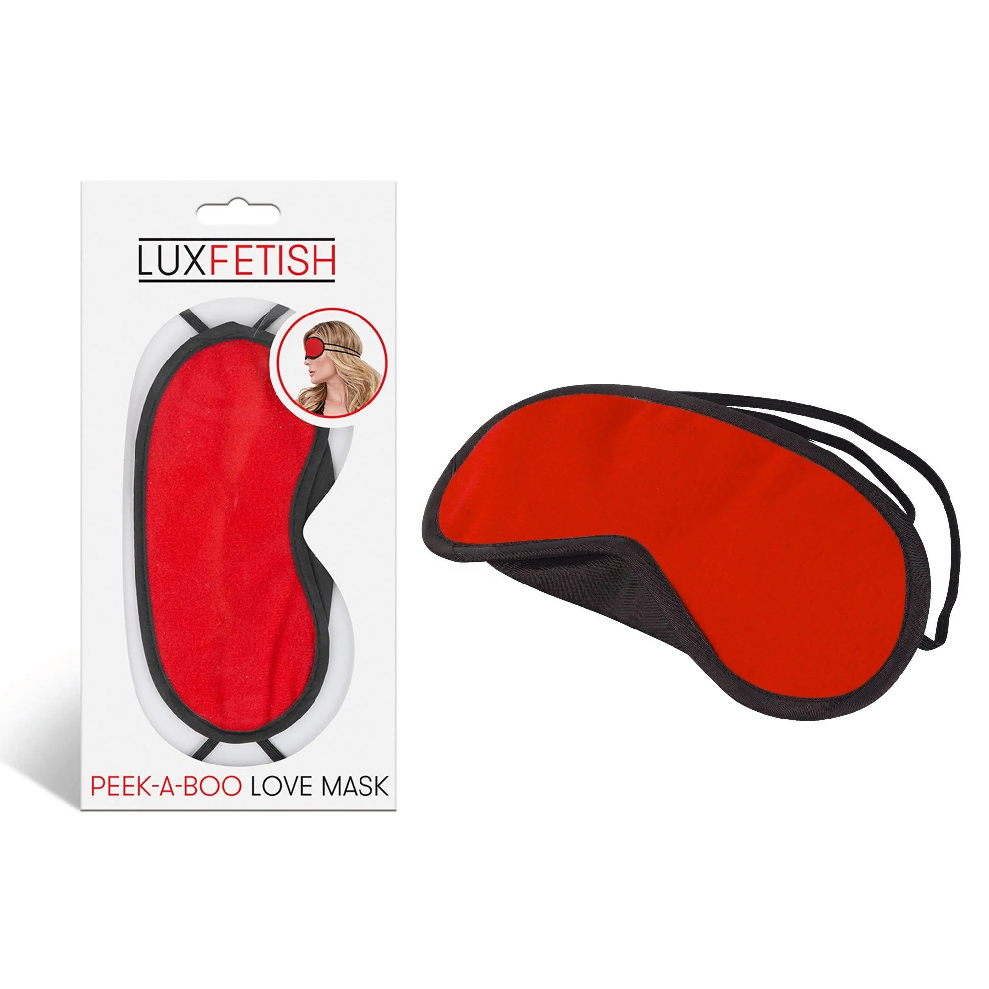 Peek-A-Boo Love Mask - Red - Image 4