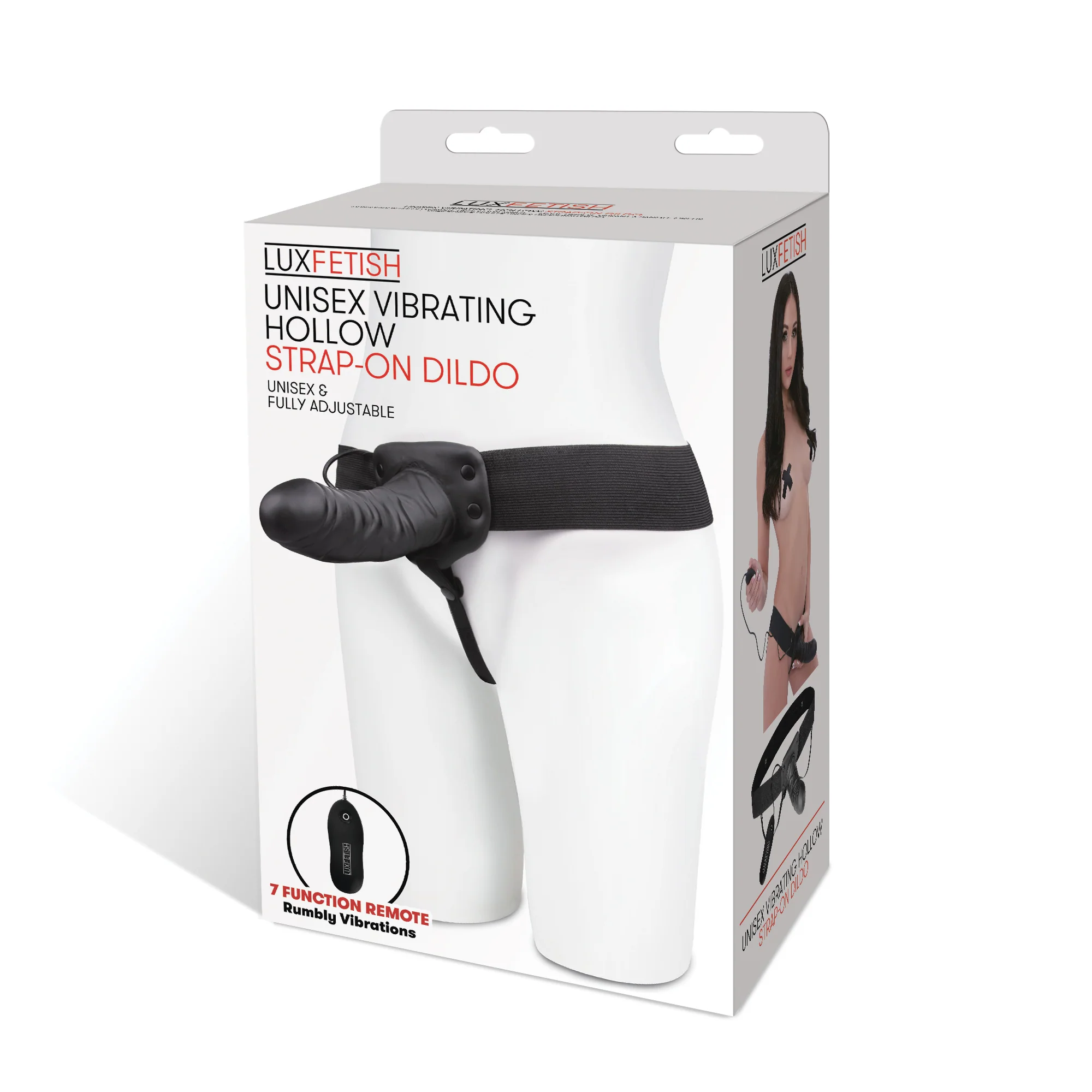 Unisex Vibrating Hollow Strap-On Dildo and P-Spot Massager - Image 8