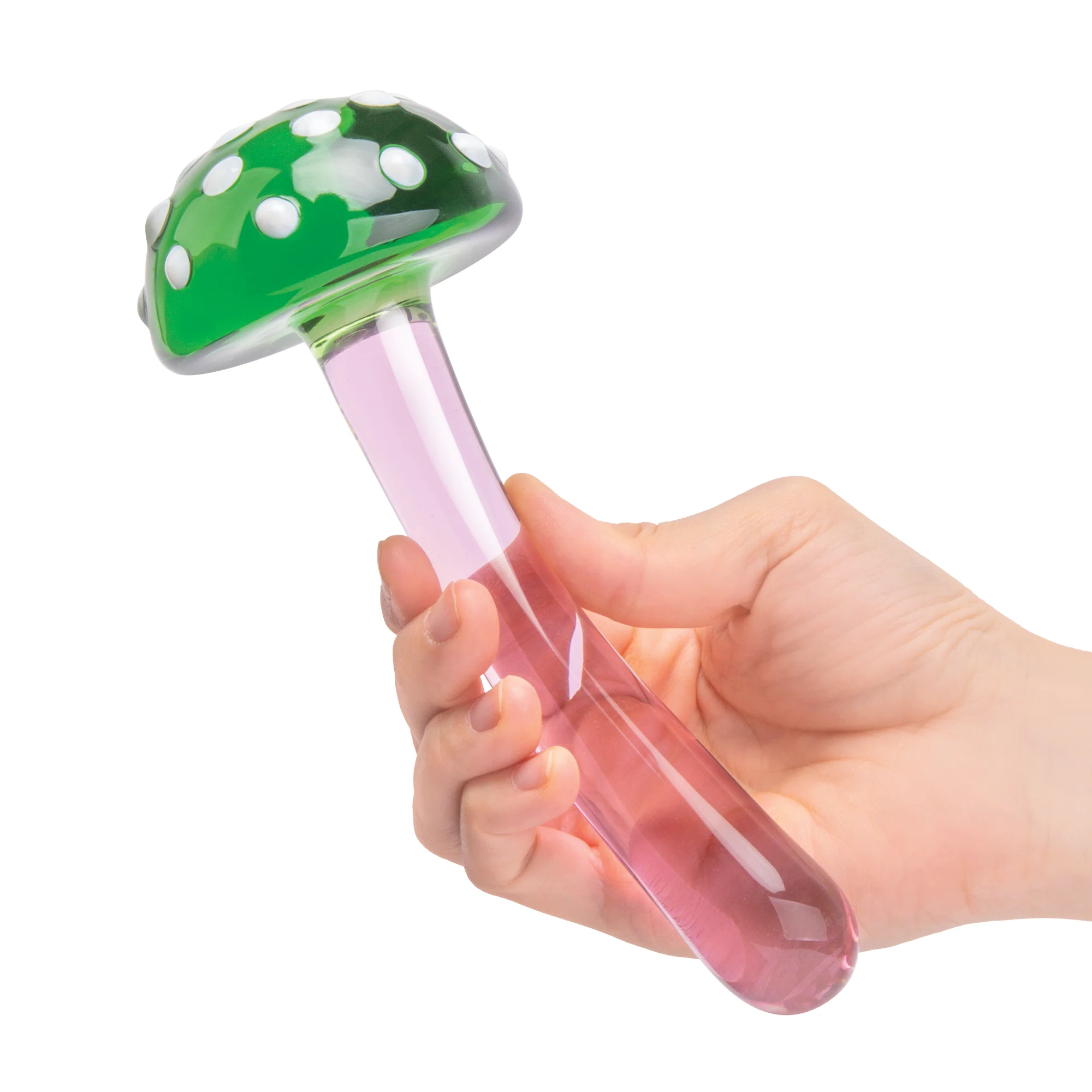 Magic Mushroom 7.5" Glass Dildo - Image 4