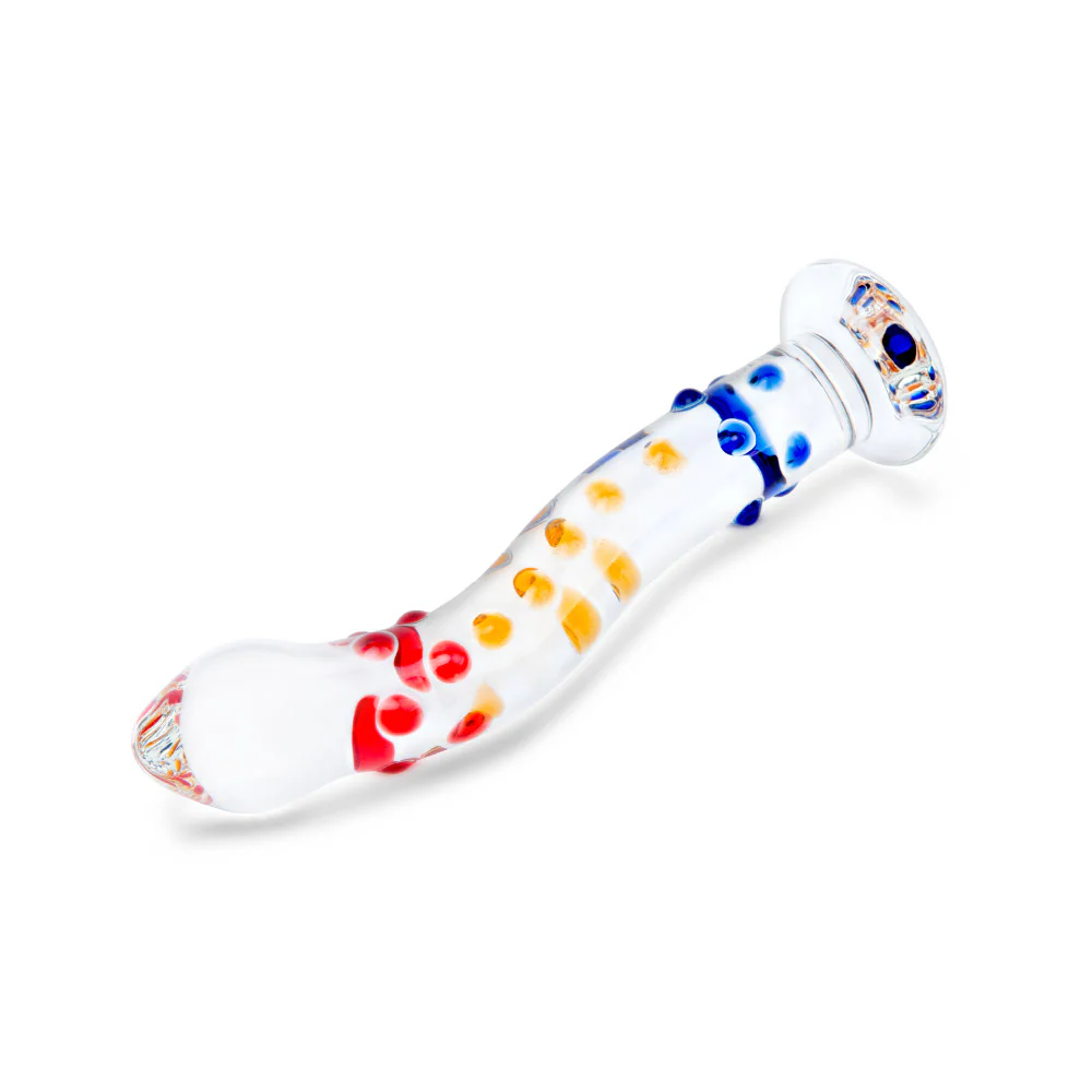 7” Nubby Rainbow Dildo - Image 2