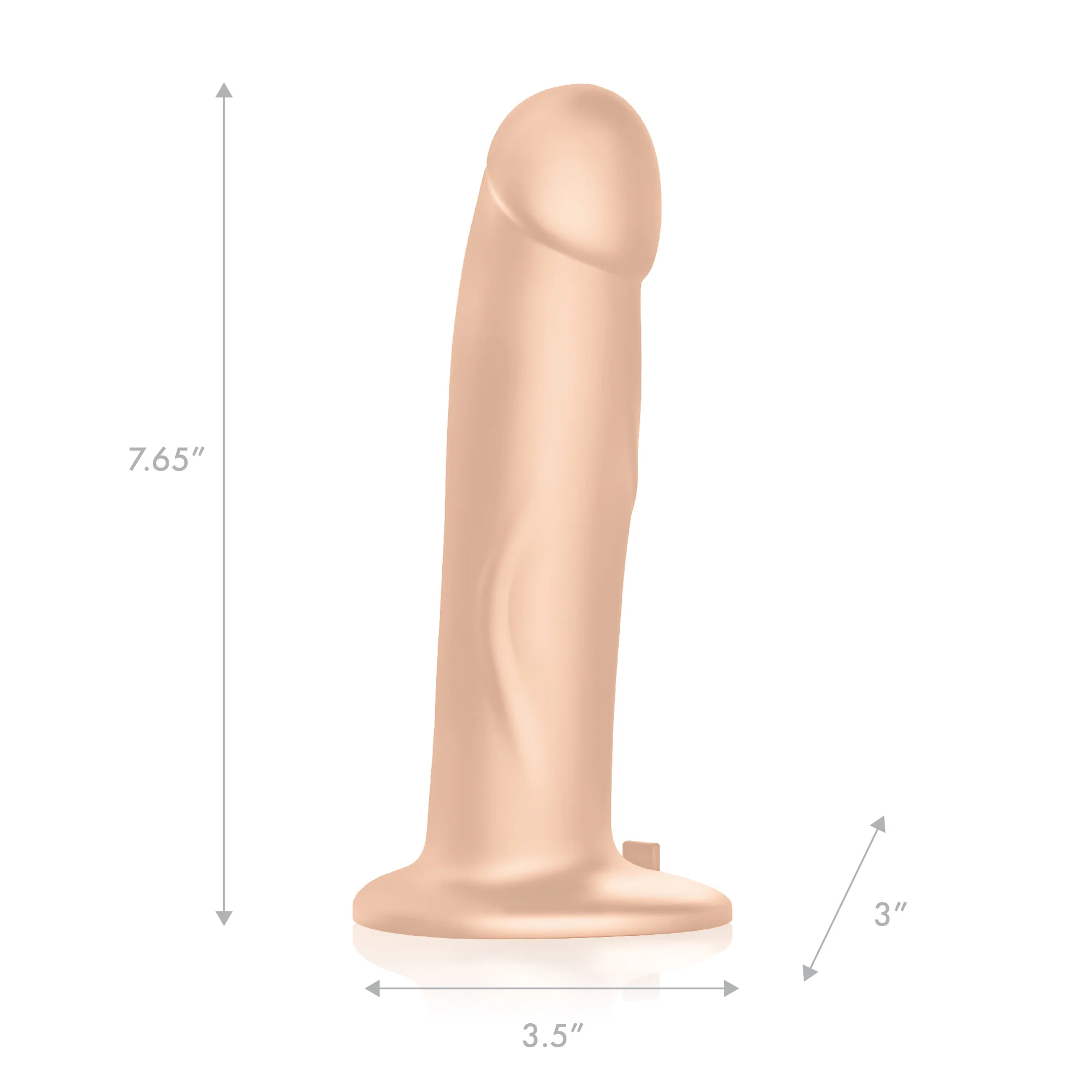 8" Realistic Silicone Vibrating Pegging Dildo with Remote Control and Adjustable Harness - Image 5