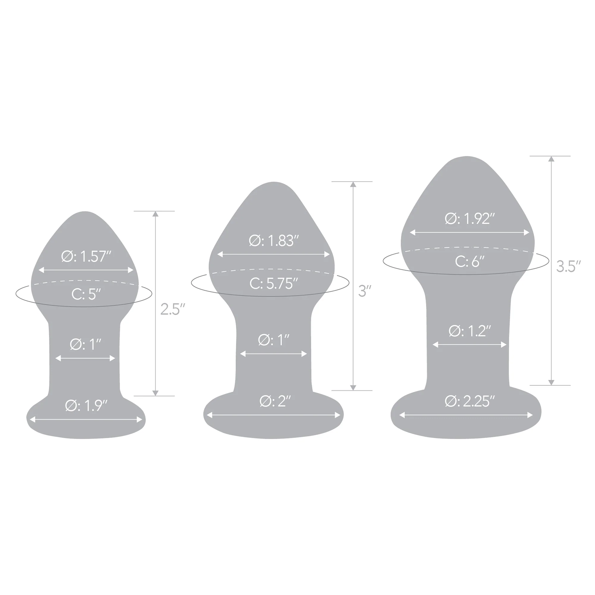 3-Piece Pleasure Droplets Anal Training Kit - Image 6