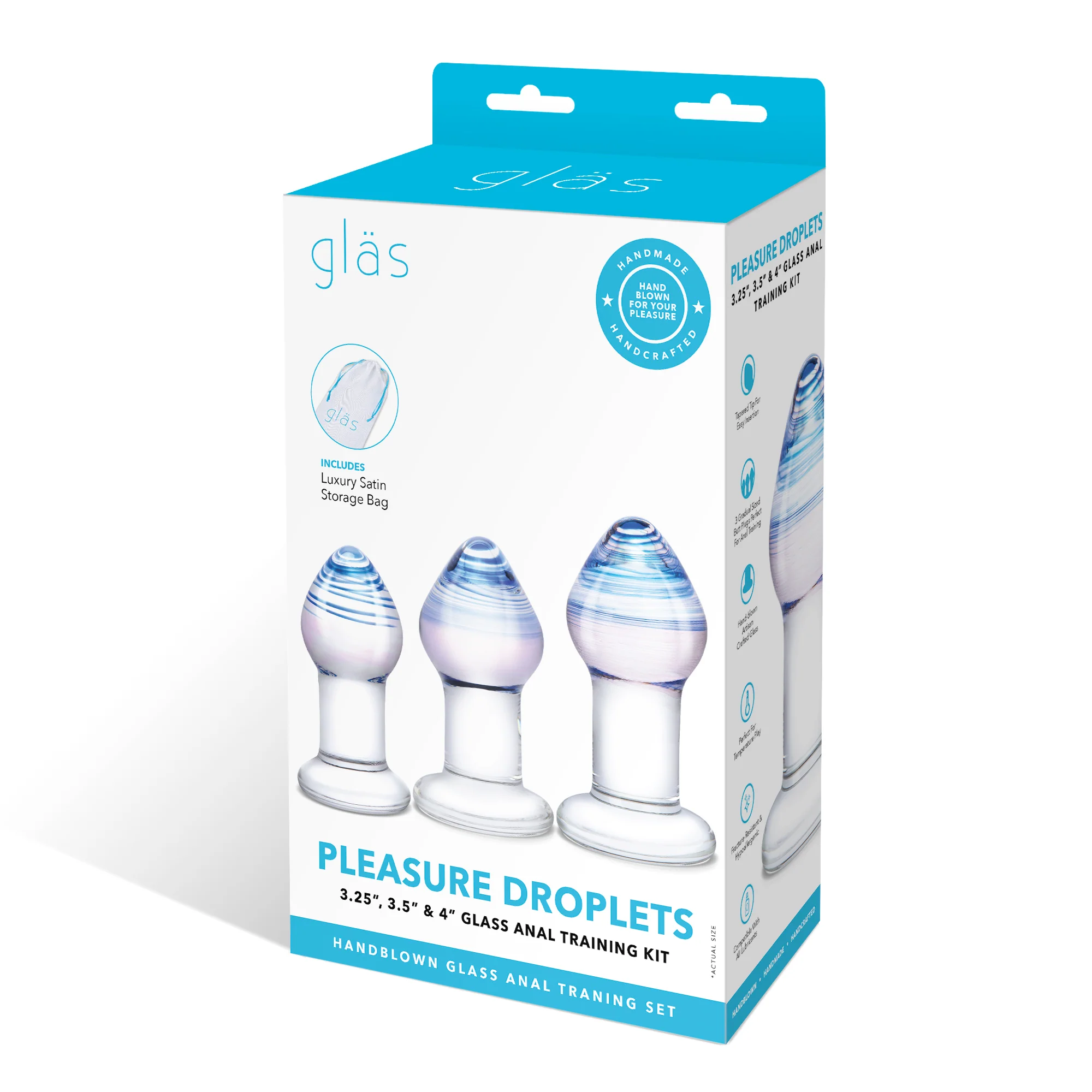 3-Piece Pleasure Droplets Anal Training Kit - Image 7